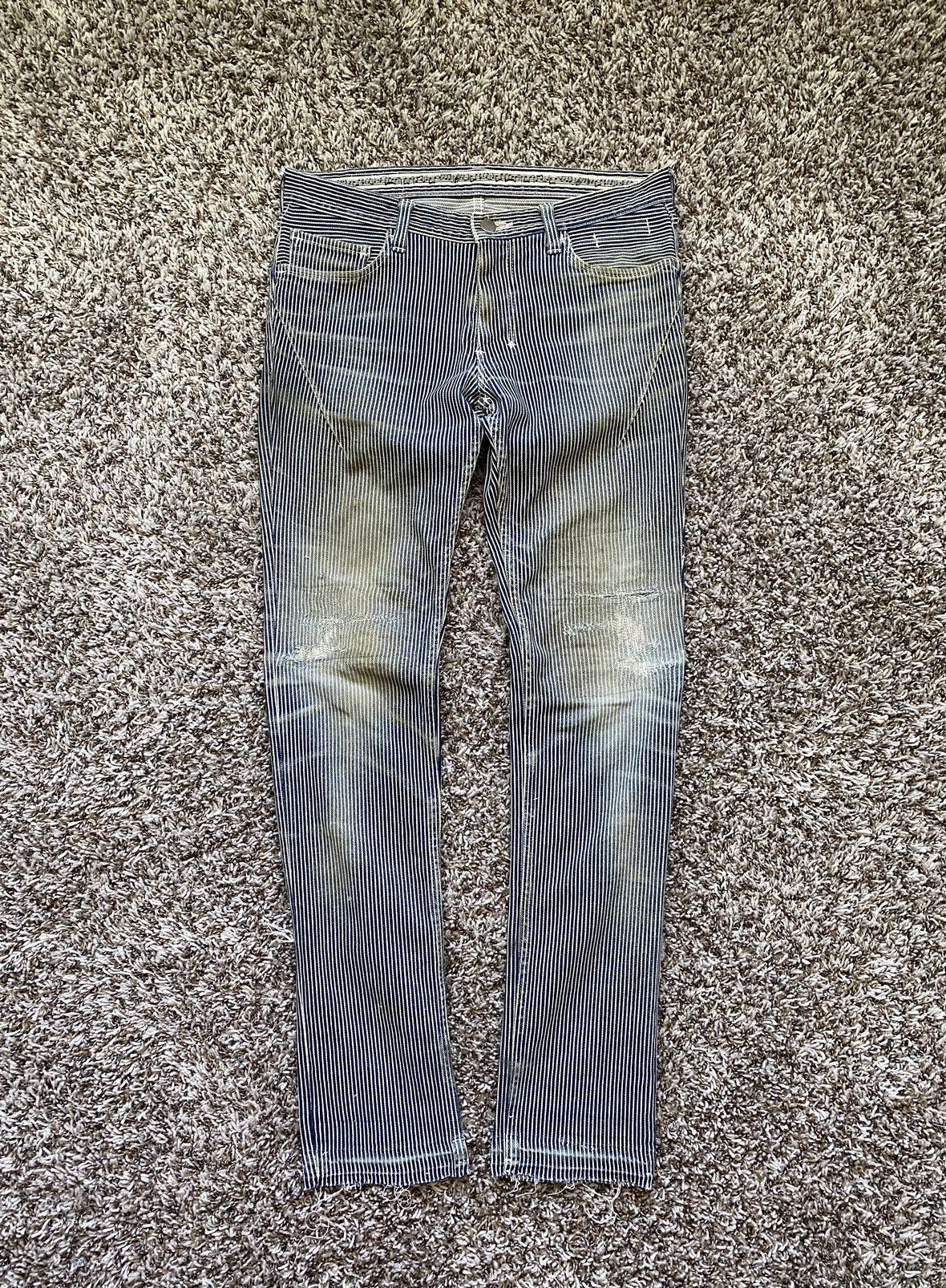 Number (N)ine NUMBER NINE SS08 HICKORY PAIN DENIM JEANS | Grailed