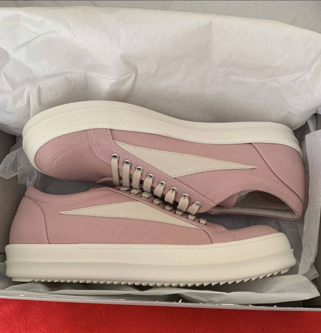 Rick Owens *RARE* RICK OWENS DRKSHDW Pink Vans SZ 39 Size US 6 / EU 39 - 2 Thumbnail