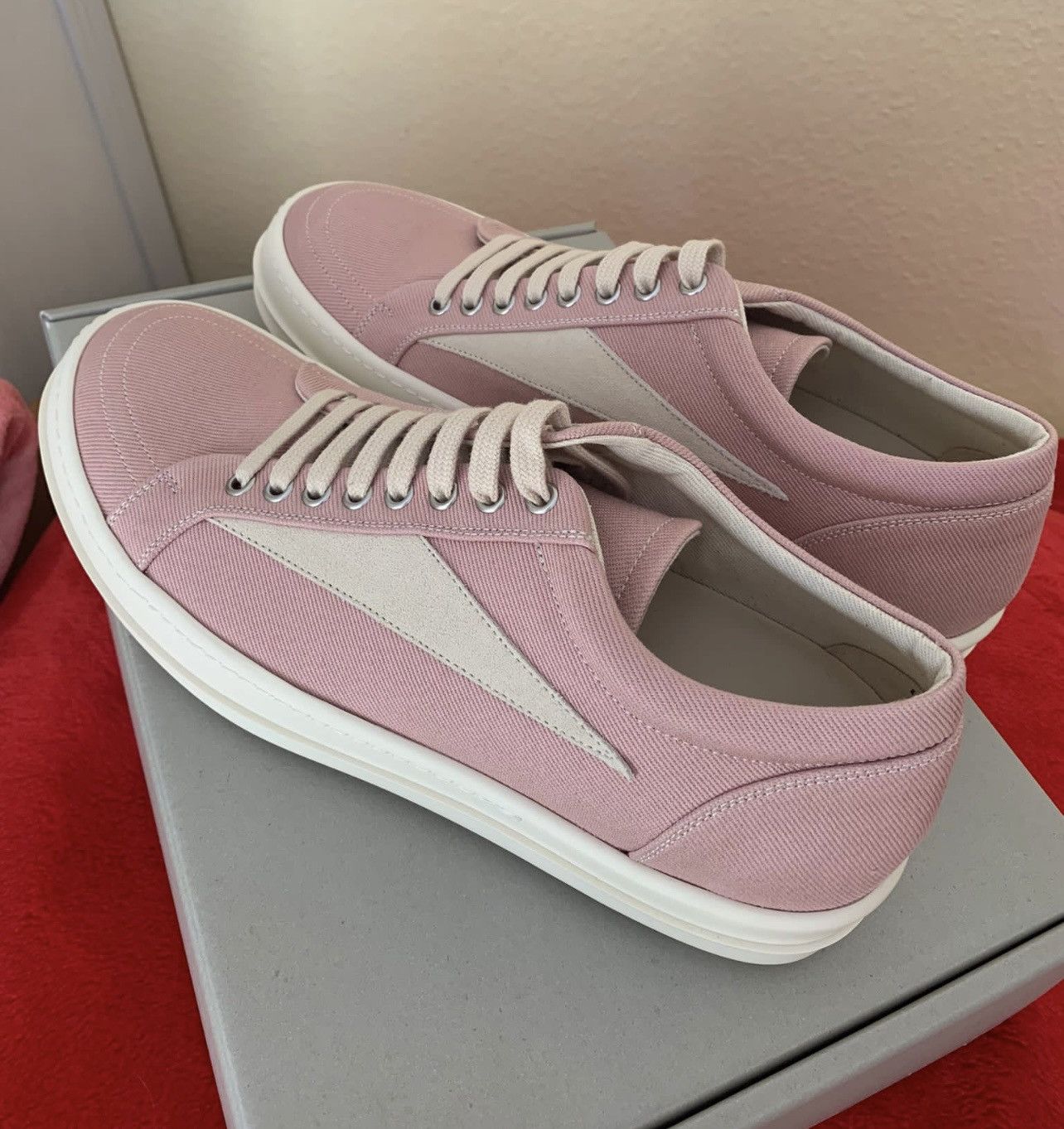 Rick Owens *RARE* RICK OWENS DRKSHDW Pink Vans SZ 39 Size US 6 / EU 39 - 6 Thumbnail