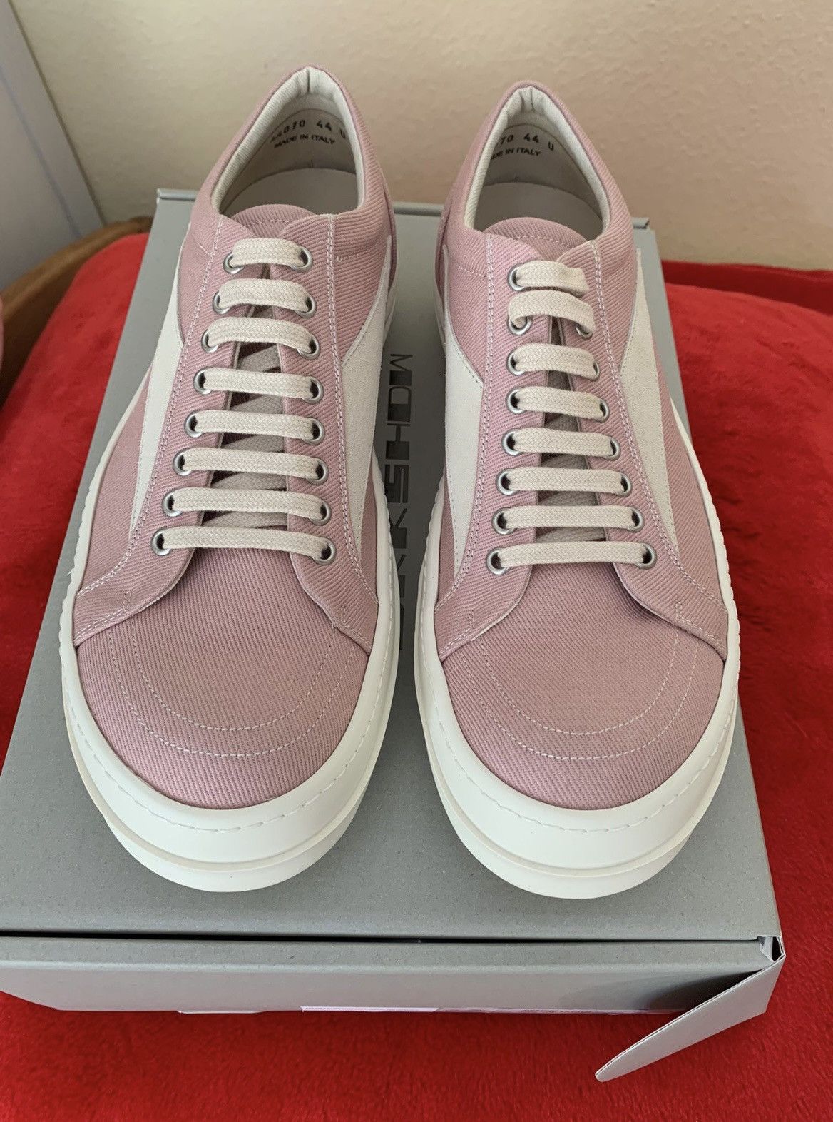 Rick Owens *RARE* RICK OWENS DRKSHDW Pink Vans SZ 39 Size US 6 / EU 39 - 4 Thumbnail