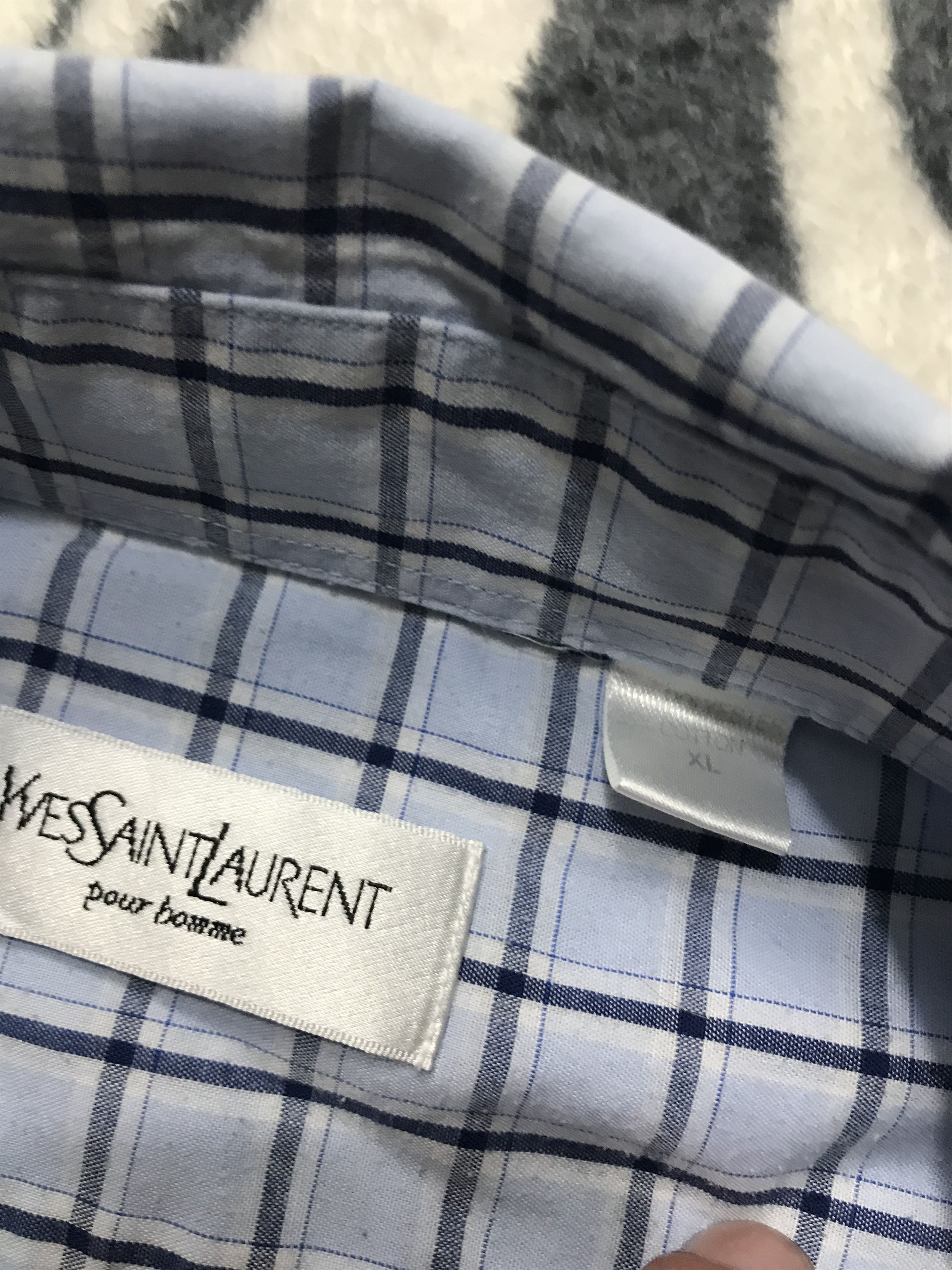 Yves Saint Laurent Yves Saint Laurent YSL mens short sleeve shirt Size US XL / EU 56 / 4 - 3 Thumbnail