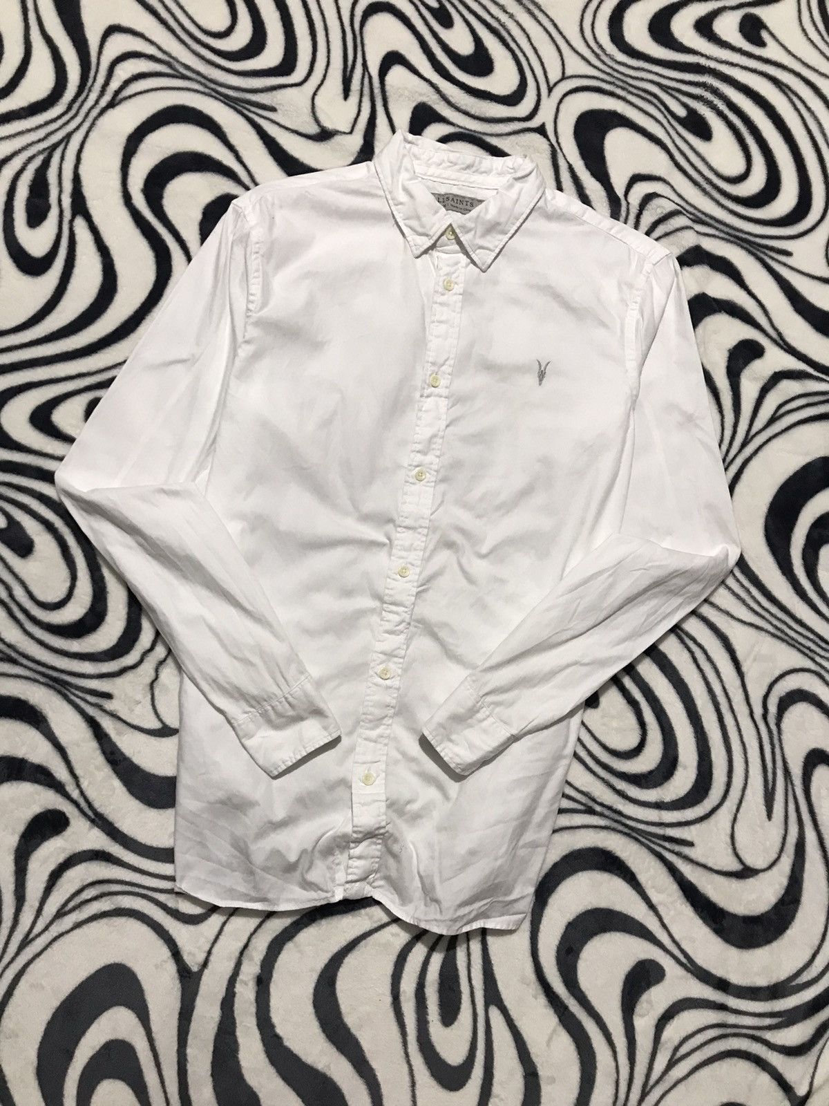 Allsaints Allsaints Mens Cotton Shirt size M Size US M / EU 48-50 / 2 - 1 Thumbnail