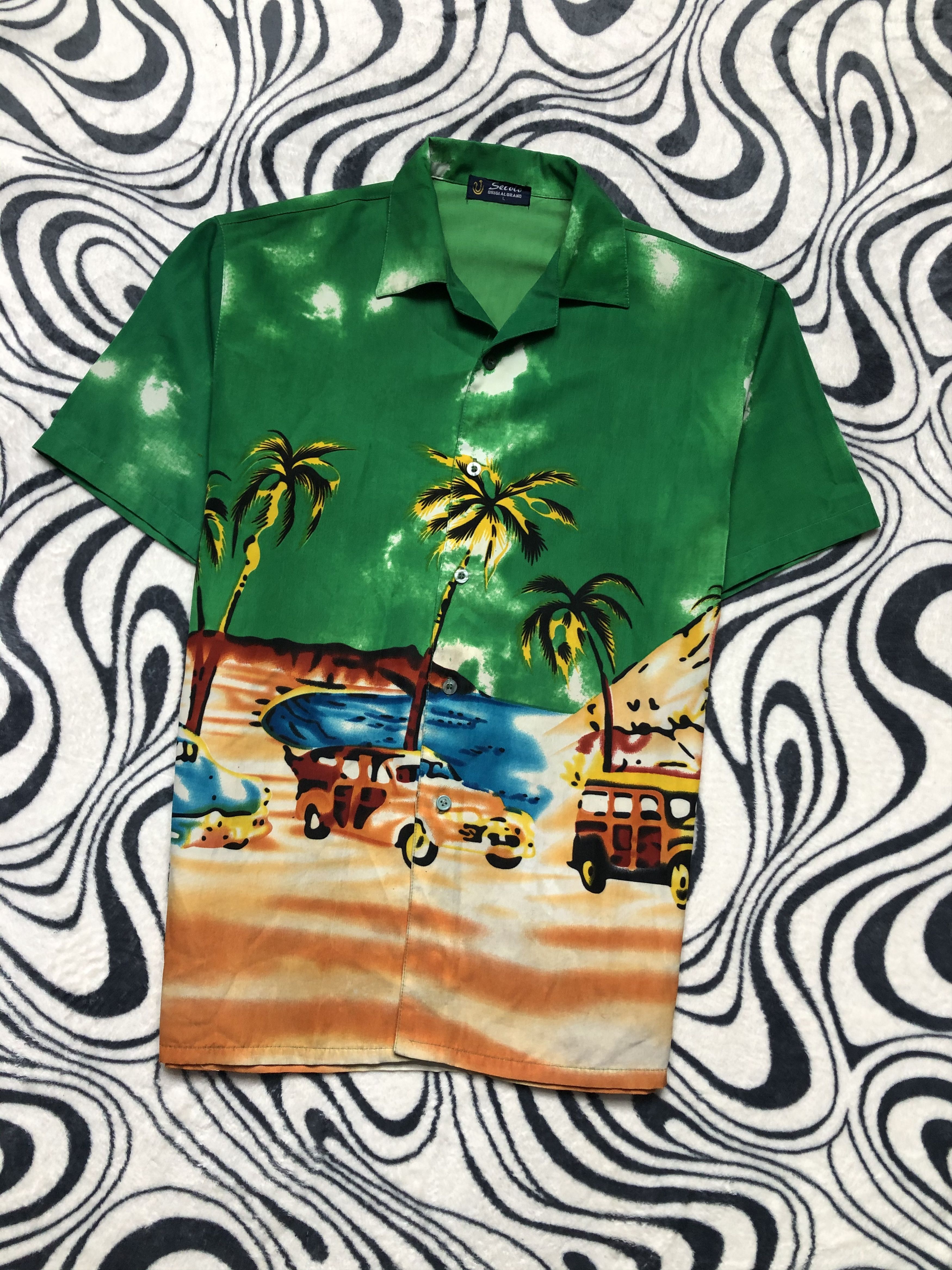 Vintage Vintage Hawaiian Mens Shirt Size US L / EU 52-54 / 3 - 1 Thumbnail