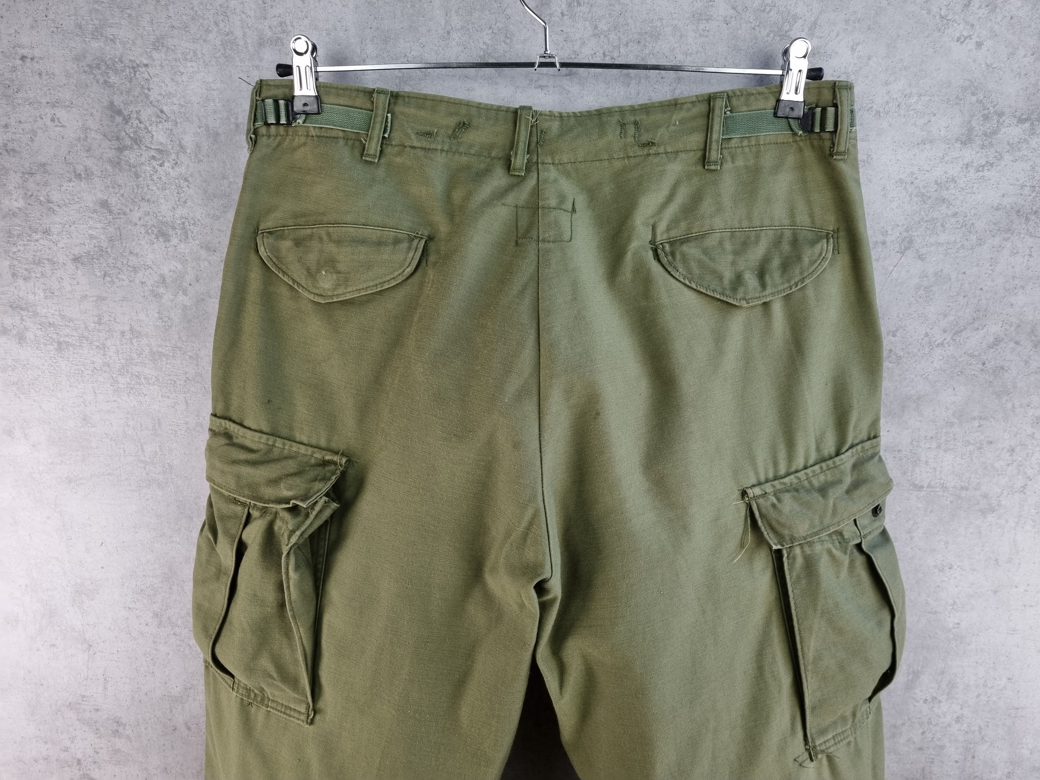 Vintage Rare 60s Vietnam Era Army Cargo Vintage Military Pants Size US 34 / EU 50 - 11 Thumbnail