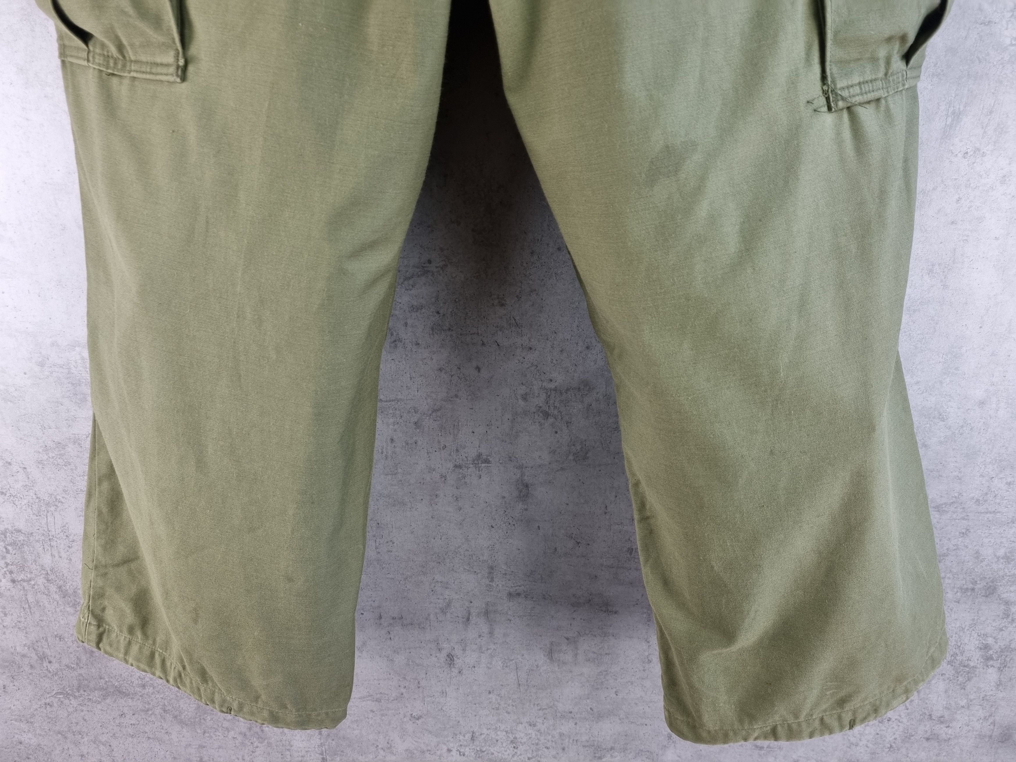 Vintage Rare 60s Vietnam Era Army Cargo Vintage Military Pants Size US 34 / EU 50 - 12 Thumbnail