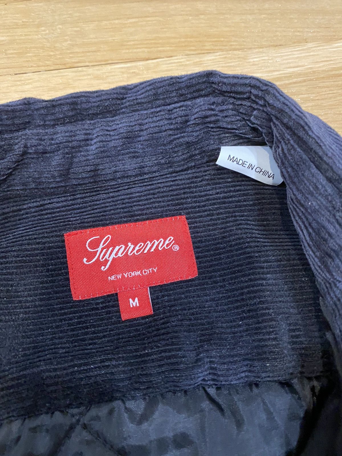 Supreme Supreme Quilted Corduroy Shirt Black | Grailed