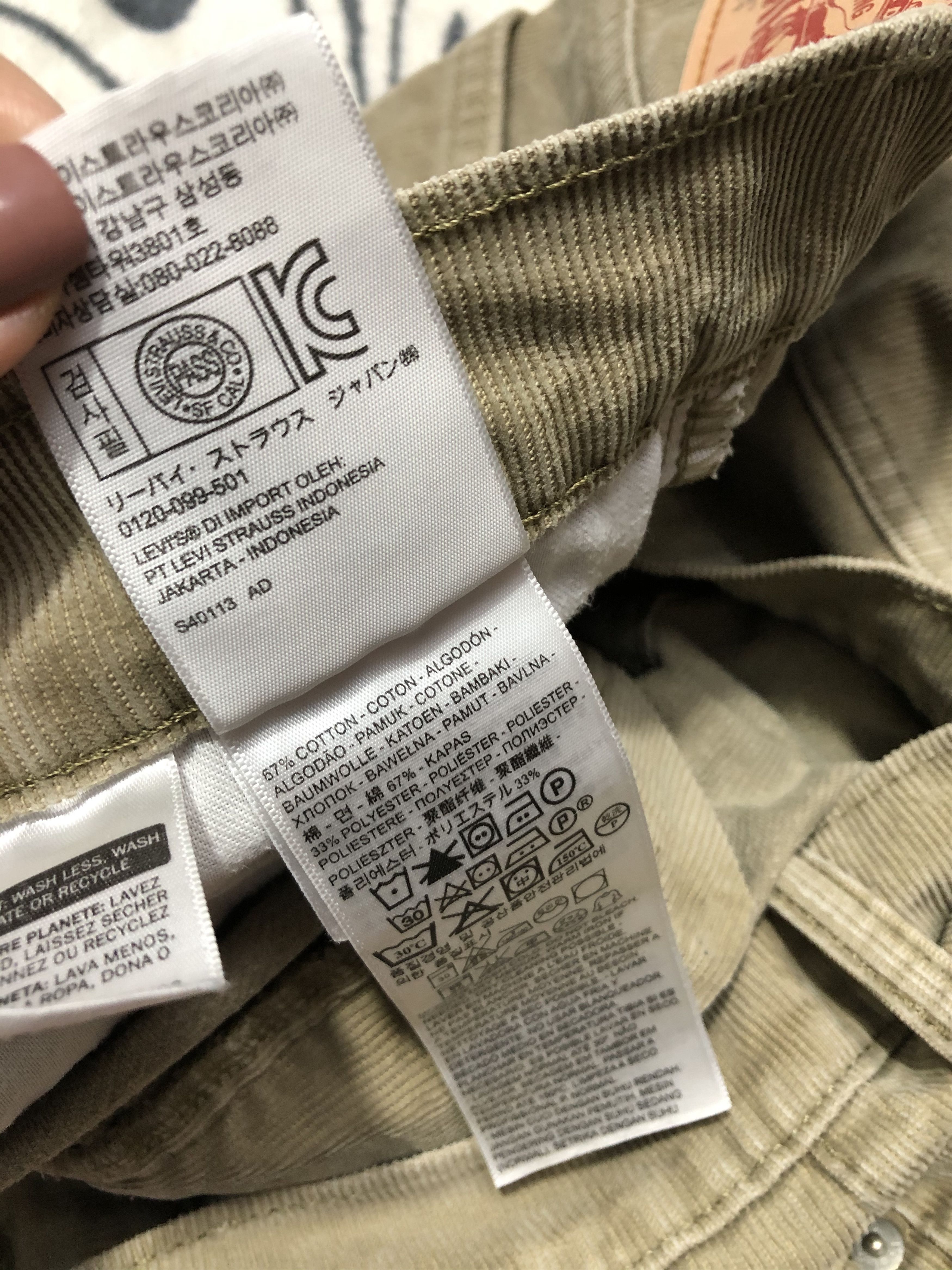Levi's Levis 514 Vintage Mens Corduroy Pants Size US 34 / EU 50 - 7 Thumbnail