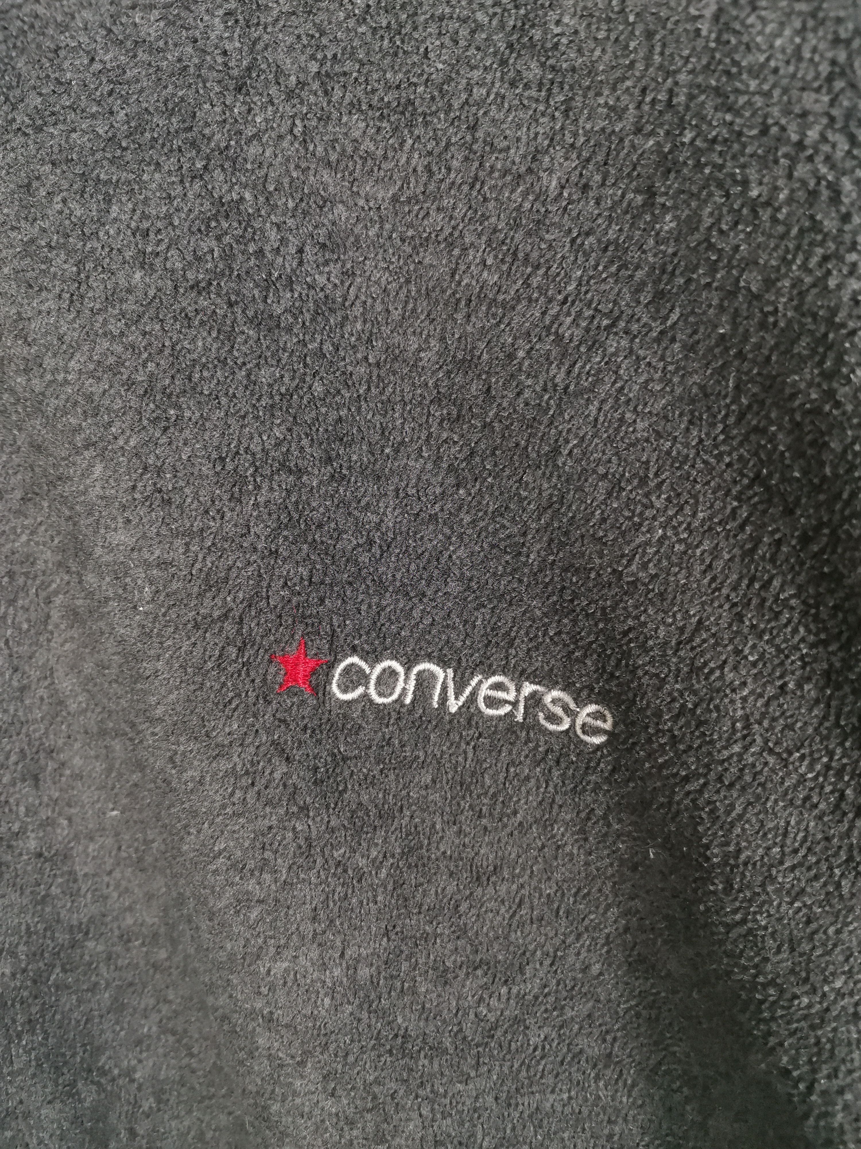 Converse Vintage 90s Converse Fleece Sweater Jacket Size US L / EU 52-54 / 3 - 2 Thumbnail