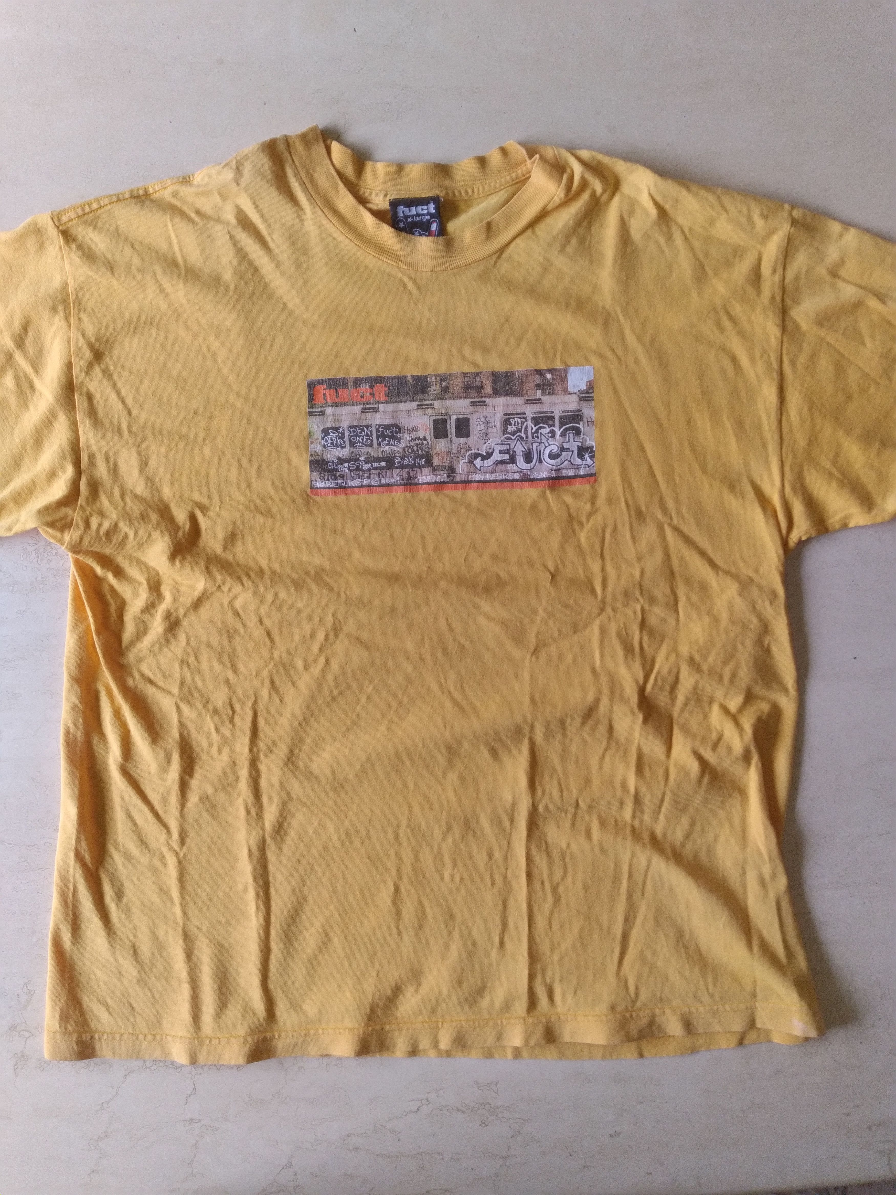 FUCT Vtg 90s FUCT Subway Graffiti T RARE Color Size US XL / EU 56 / 4 - 2 Thumbnail