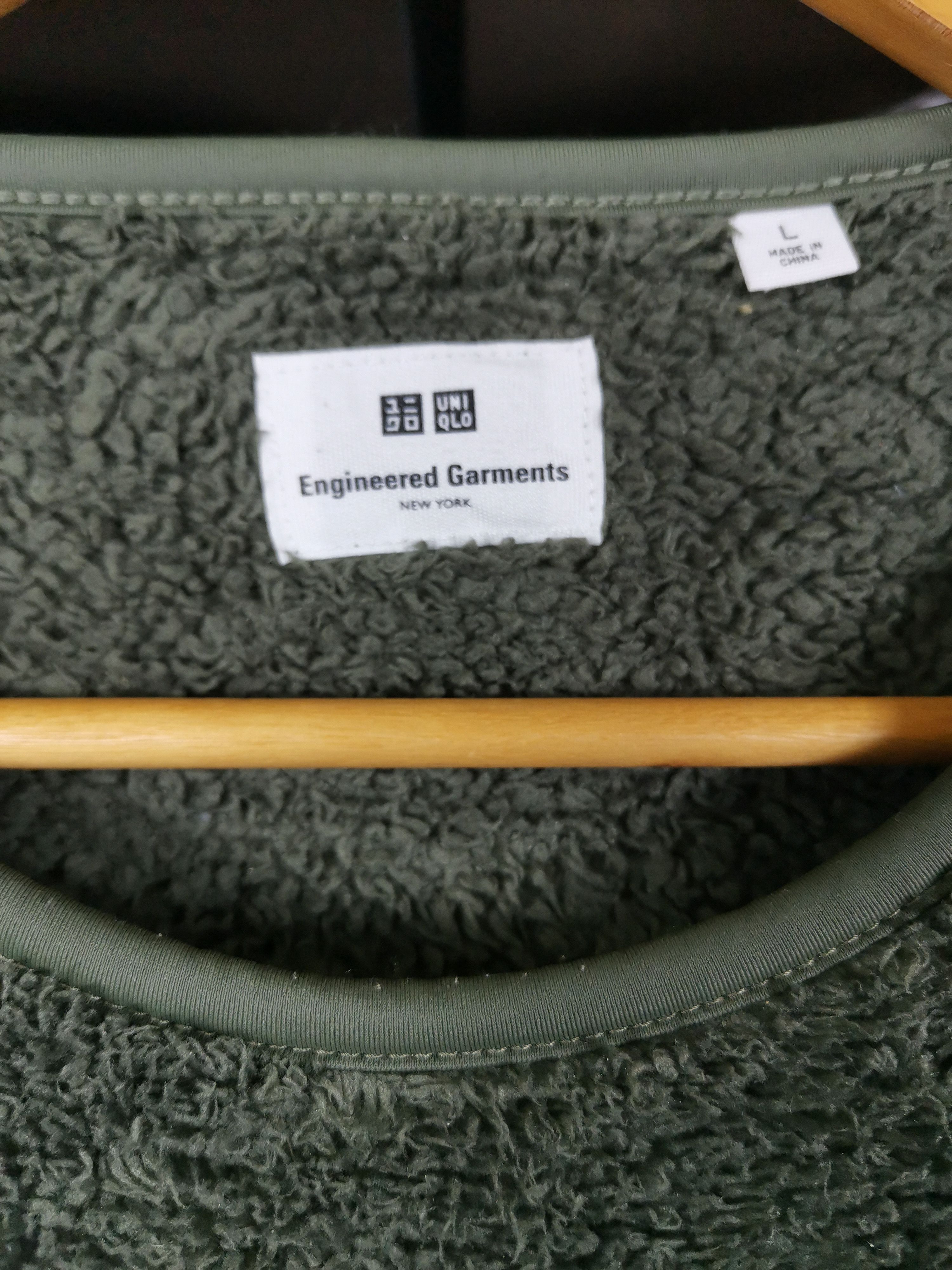 Engineered Garments Uniqlo Engineered Garment Fleece Sweater Army Green Size US L / EU 52-54 / 3 - 4 Thumbnail