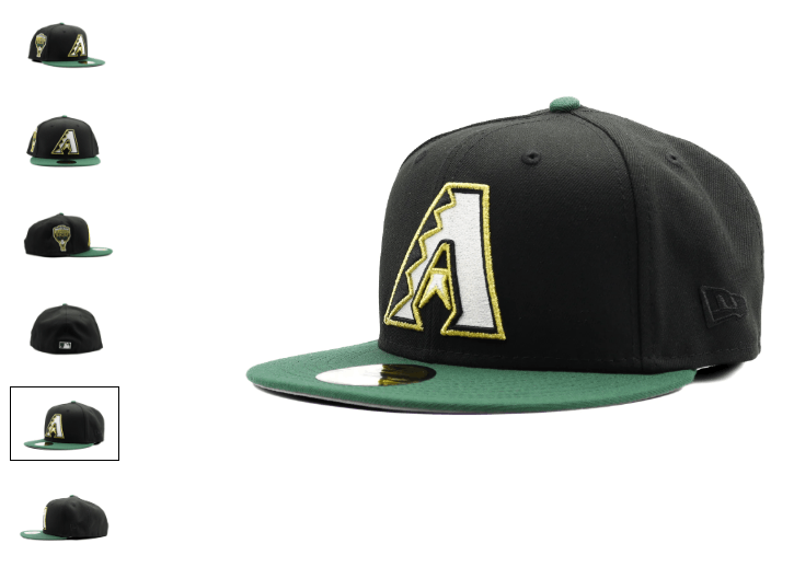 7 1/8 Arizona Diamondbacks Mariachi 606 Brims Black Green