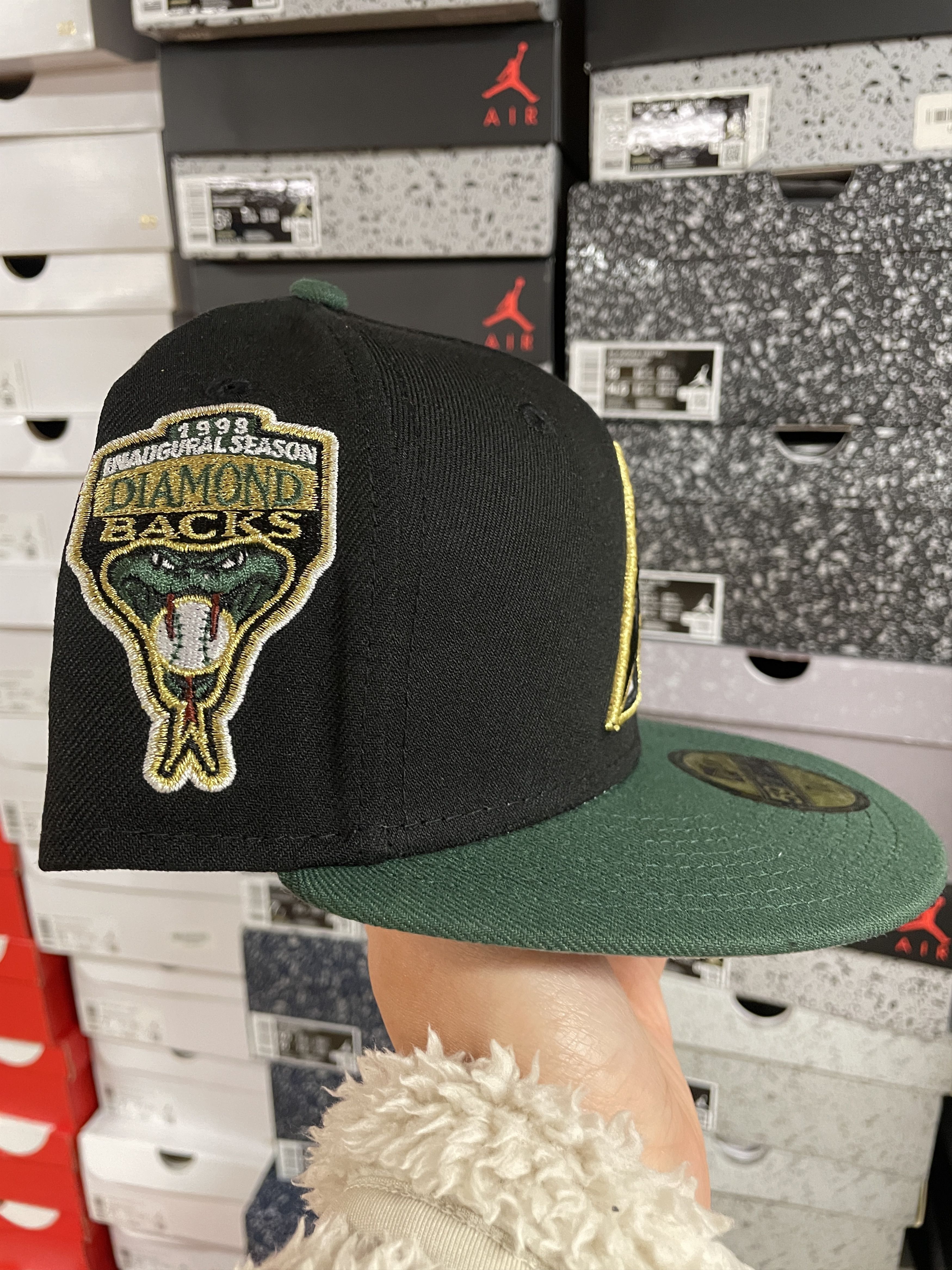 7 1/8 Arizona Diamondbacks Mariachi 606 Brims Black Green