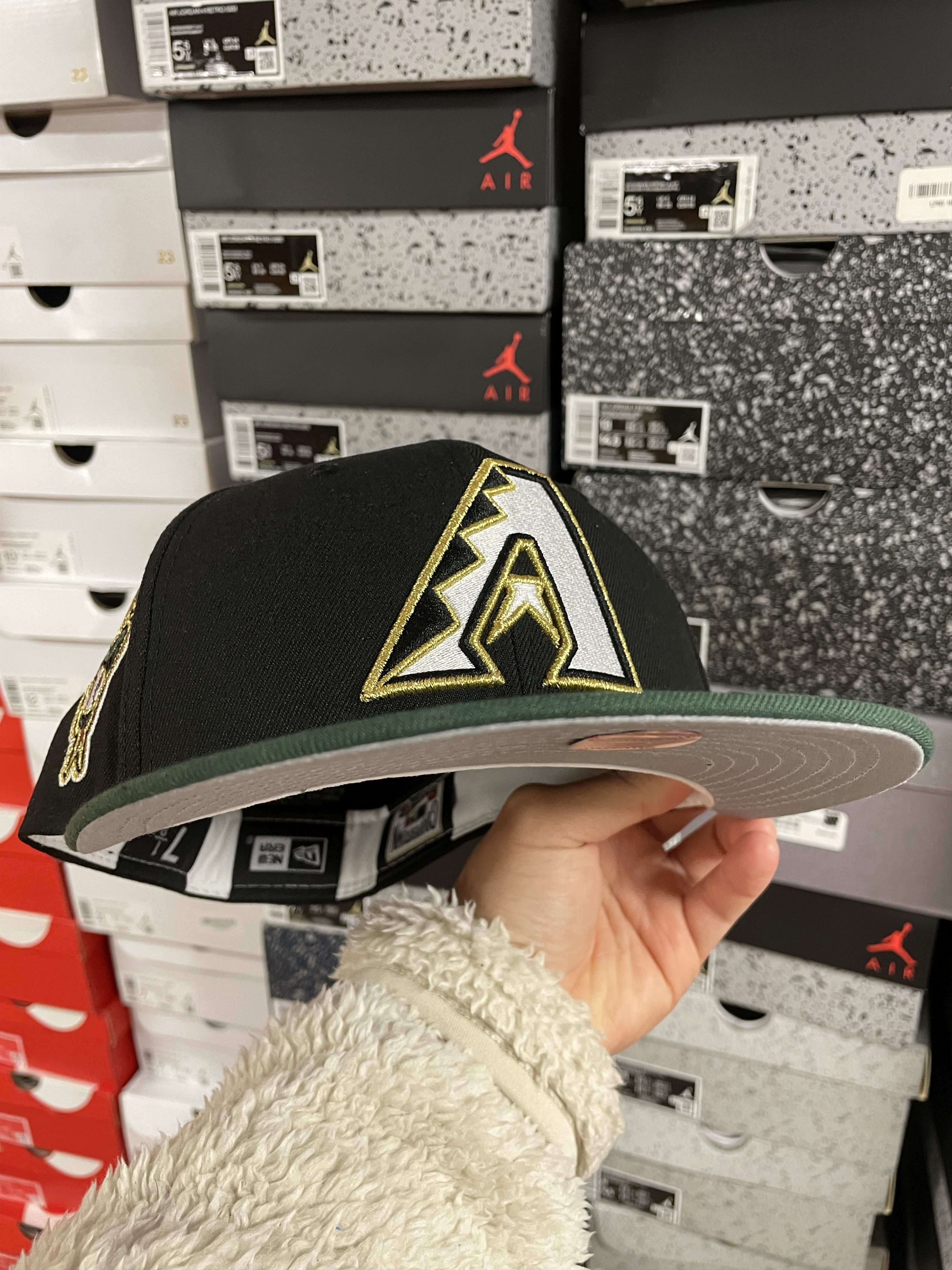 7 1/8 Arizona Diamondbacks Mariachi 606 Brims Black Green