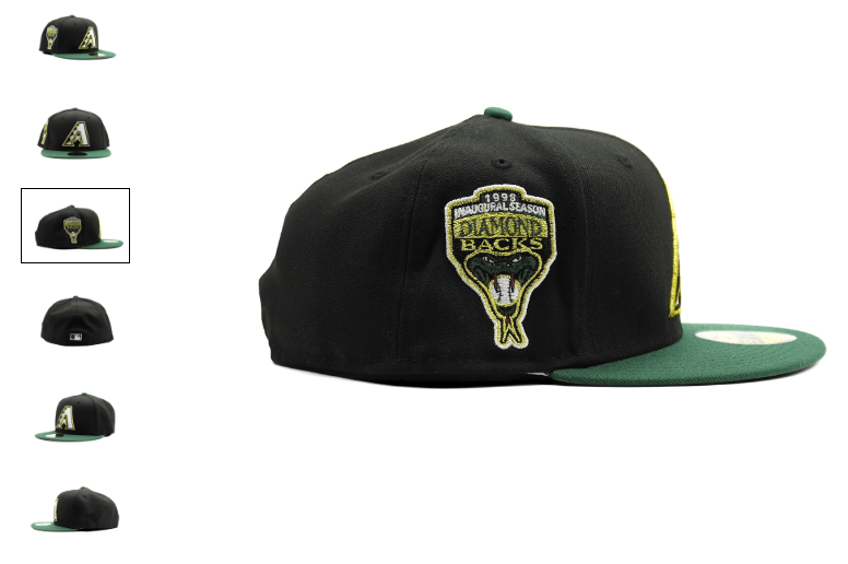 7 1/8 Arizona Diamondbacks Mariachi 606 Brims Black Green