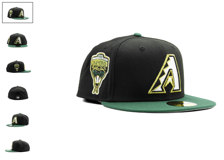 7 1/8 Arizona Diamondbacks Mariachi 606 Brims Black Green