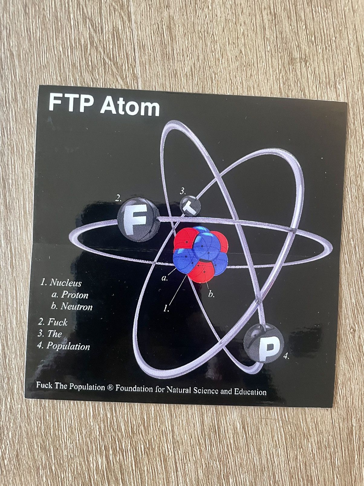 Stickers FTP ‘ATOM’ PERIODIC TABLE OF ELEMENTS SKATE SCIENCE STICKER ...