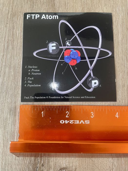 Stickers FTP ‘ATOM’ PERIODIC TABLE OF ELEMENTS SKATE SCIENCE STICKER ...