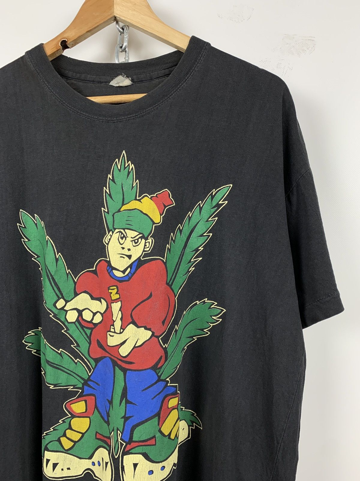 Vintage Vintage Vibe Tribe Rasta Marijuana Single Stitch T-Shirt Size US XL / EU 56 / 4 - 3 Thumbnail