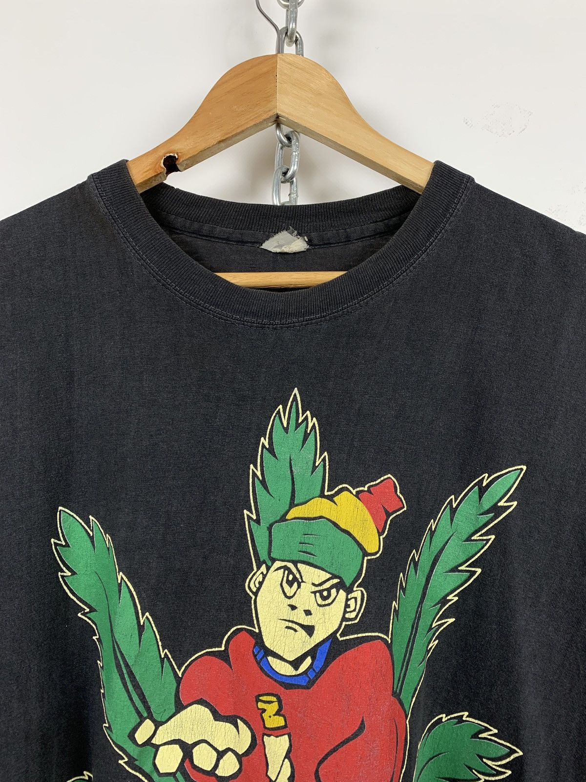 Vintage Vintage Vibe Tribe Rasta Marijuana Single Stitch T-Shirt Size US XL / EU 56 / 4 - 5 Thumbnail
