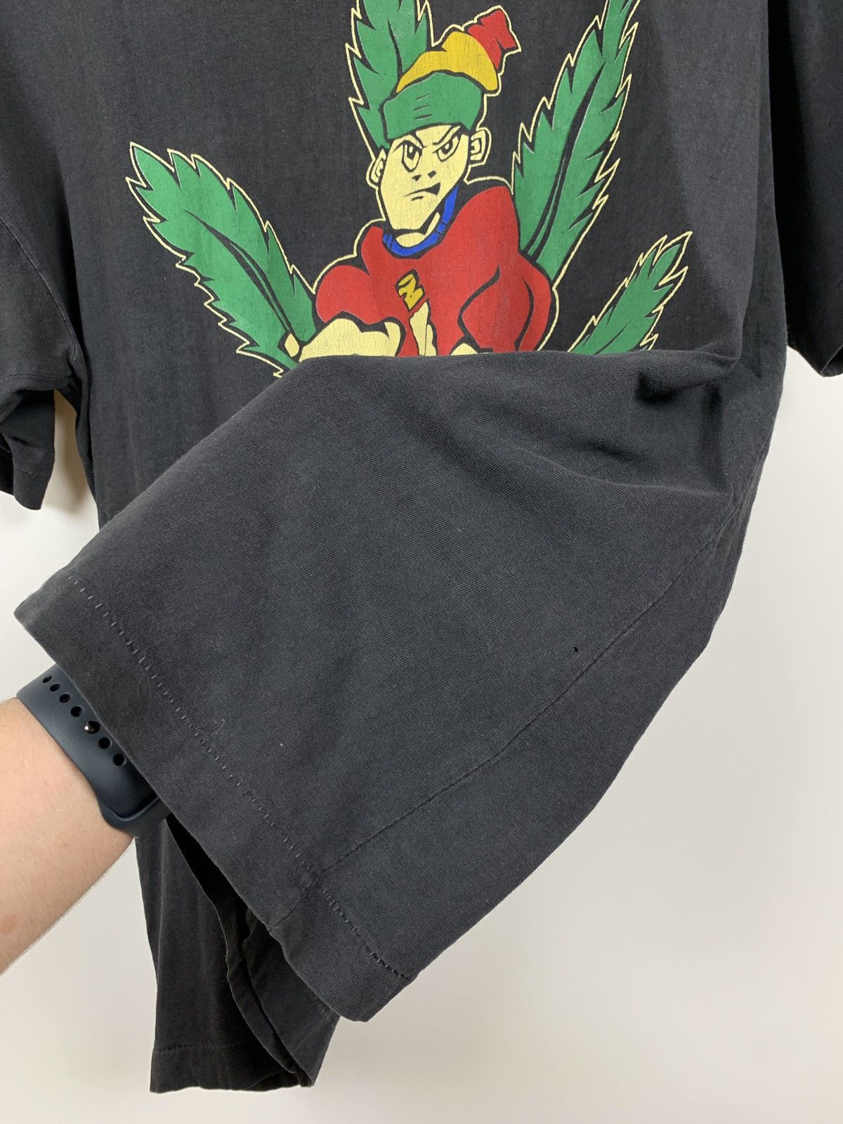 Vintage Vintage Vibe Tribe Rasta Marijuana Single Stitch T-Shirt Size US XL / EU 56 / 4 - 17 Thumbnail