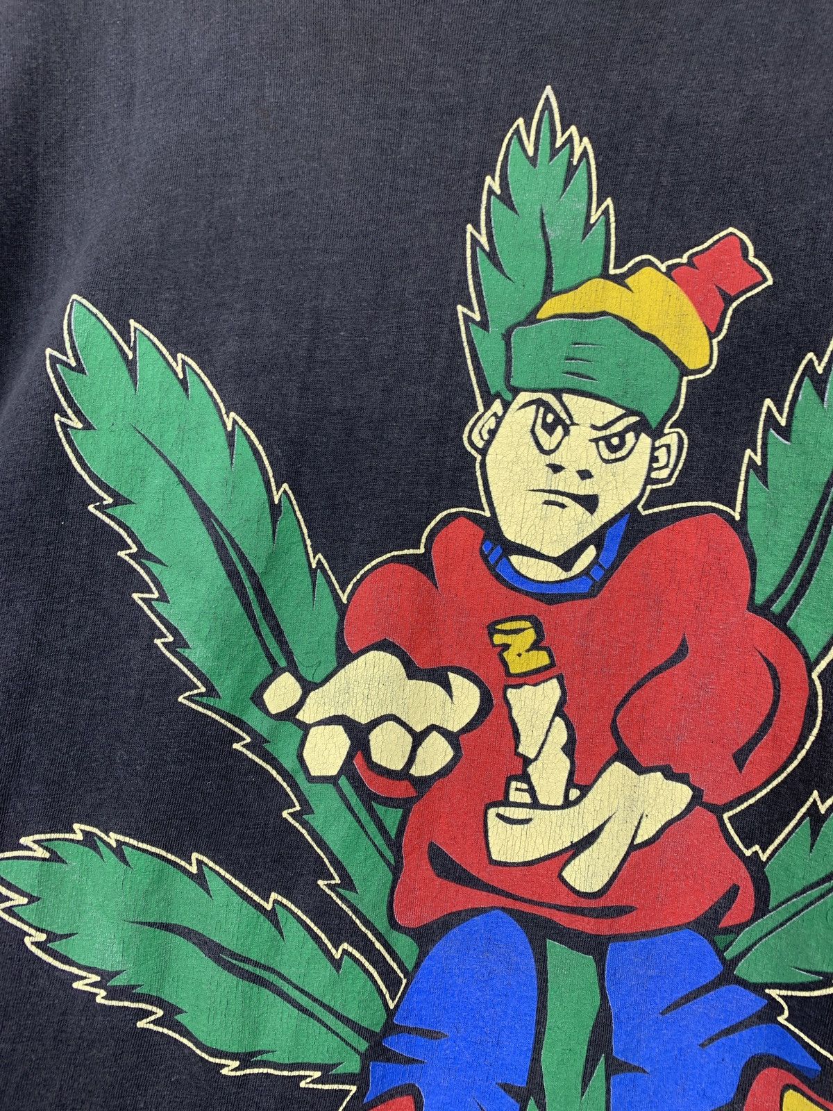 Vintage Vintage Vibe Tribe Rasta Marijuana Single Stitch T-Shirt Size US XL / EU 56 / 4 - 7 Thumbnail