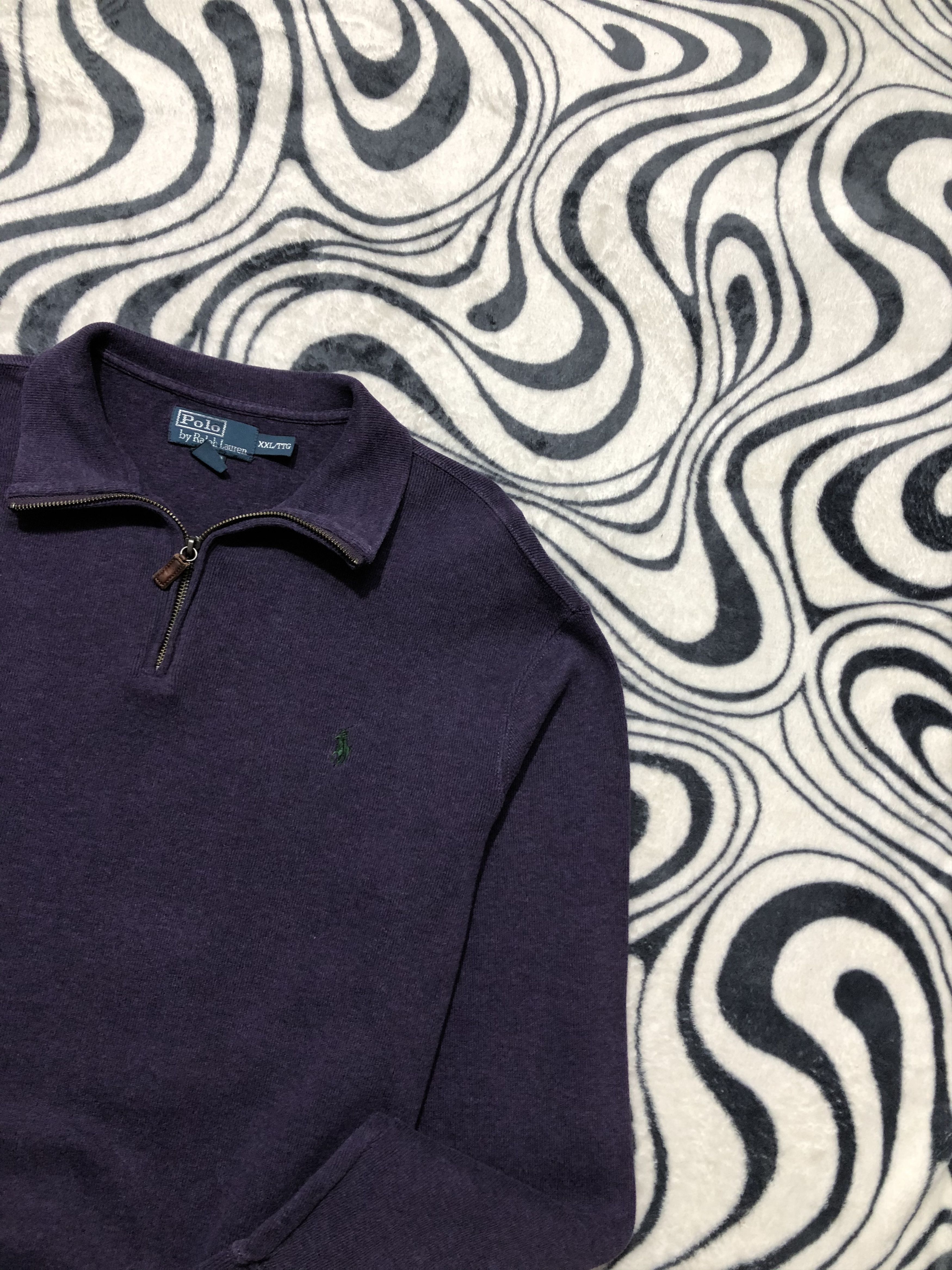 Polo Ralph Lauren × Ralph Lauren × Vintage Polo Ralph Lauren Vintage Mens 1\4 Zip Sweatshirt Y2K Size US XXL / EU 58 / 5 - 2 Thumbnail