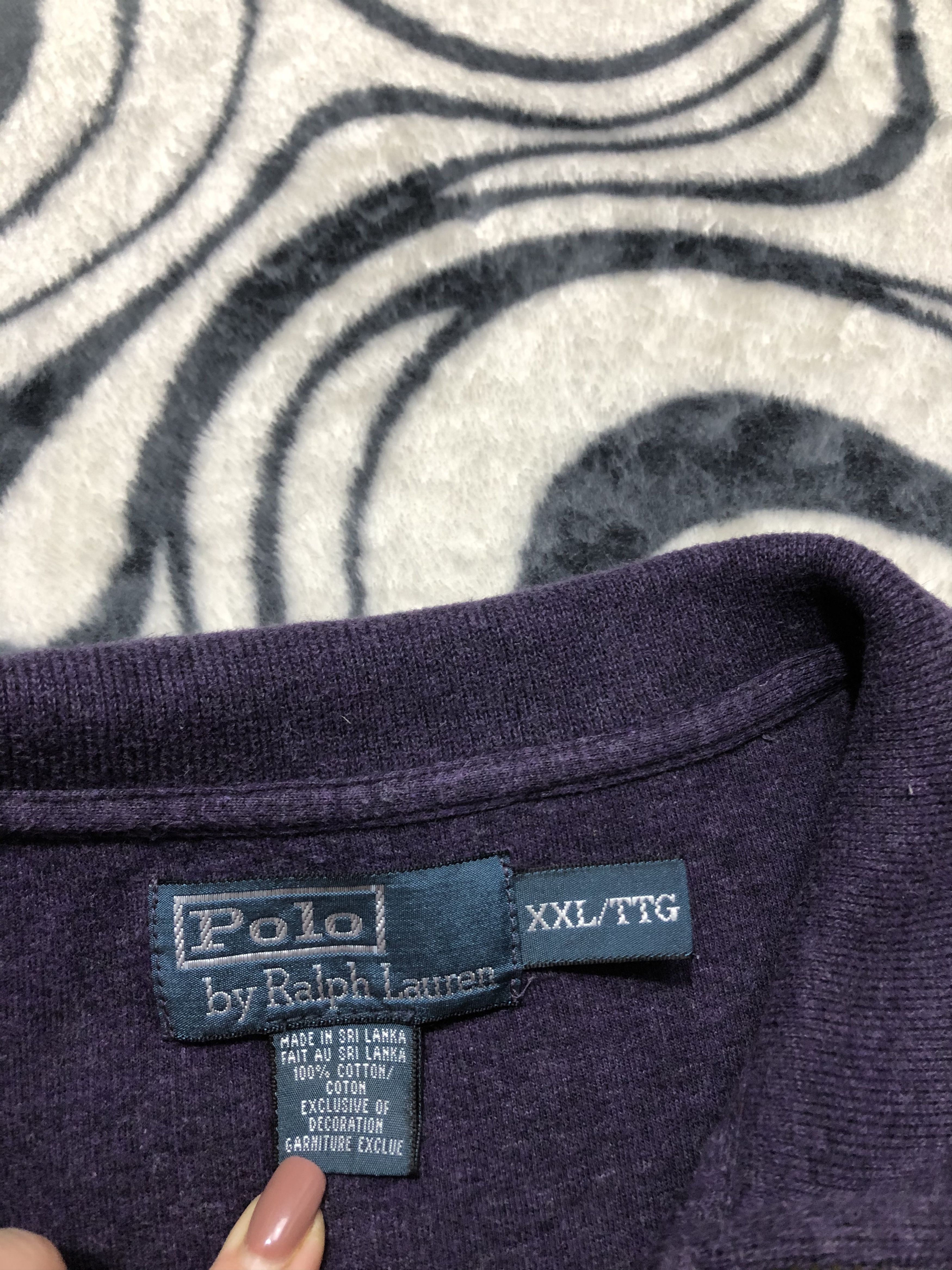 Polo Ralph Lauren × Ralph Lauren × Vintage Polo Ralph Lauren Vintage Mens 1\4 Zip Sweatshirt Y2K Size US XXL / EU 58 / 5 - 4 Thumbnail