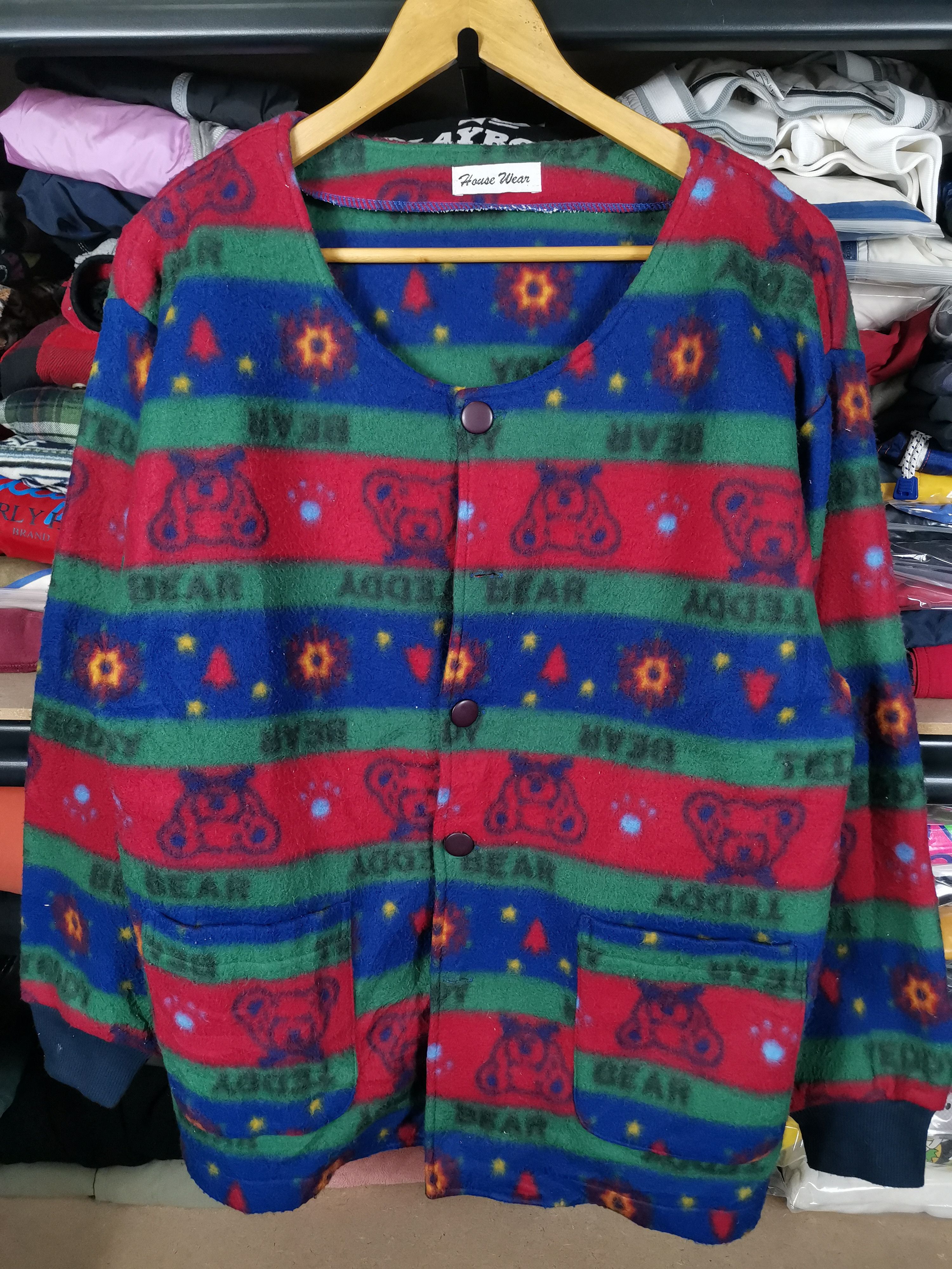 Japanese Brand Vintage Japanese Brand Native Art Teddy Bear Jacket Size US L / EU 52-54 / 3 - 1 Thumbnail