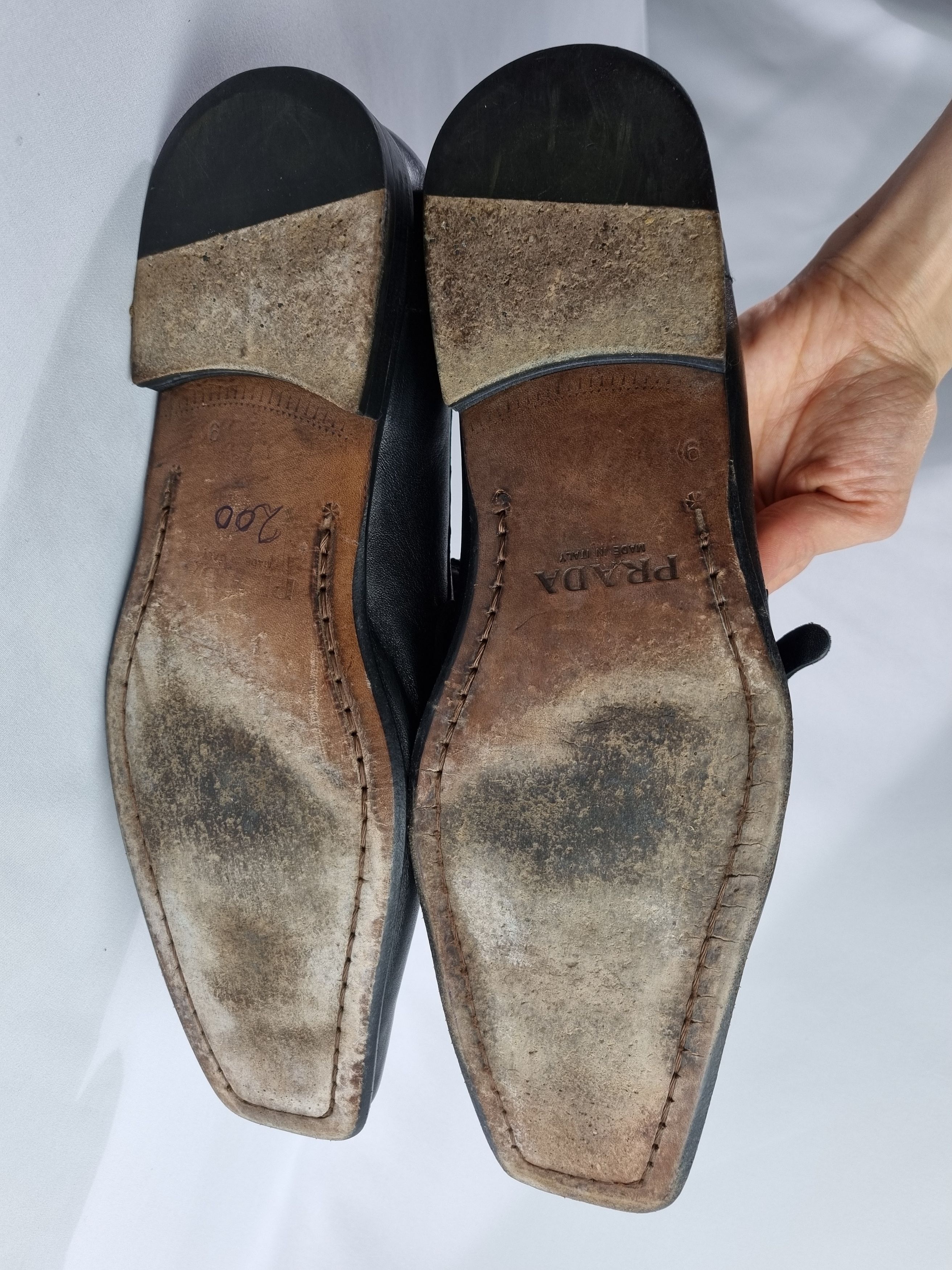 Prada × Vintage Retro Prada Leather Shoes Size US 9 / EU 42 - 17 Thumbnail
