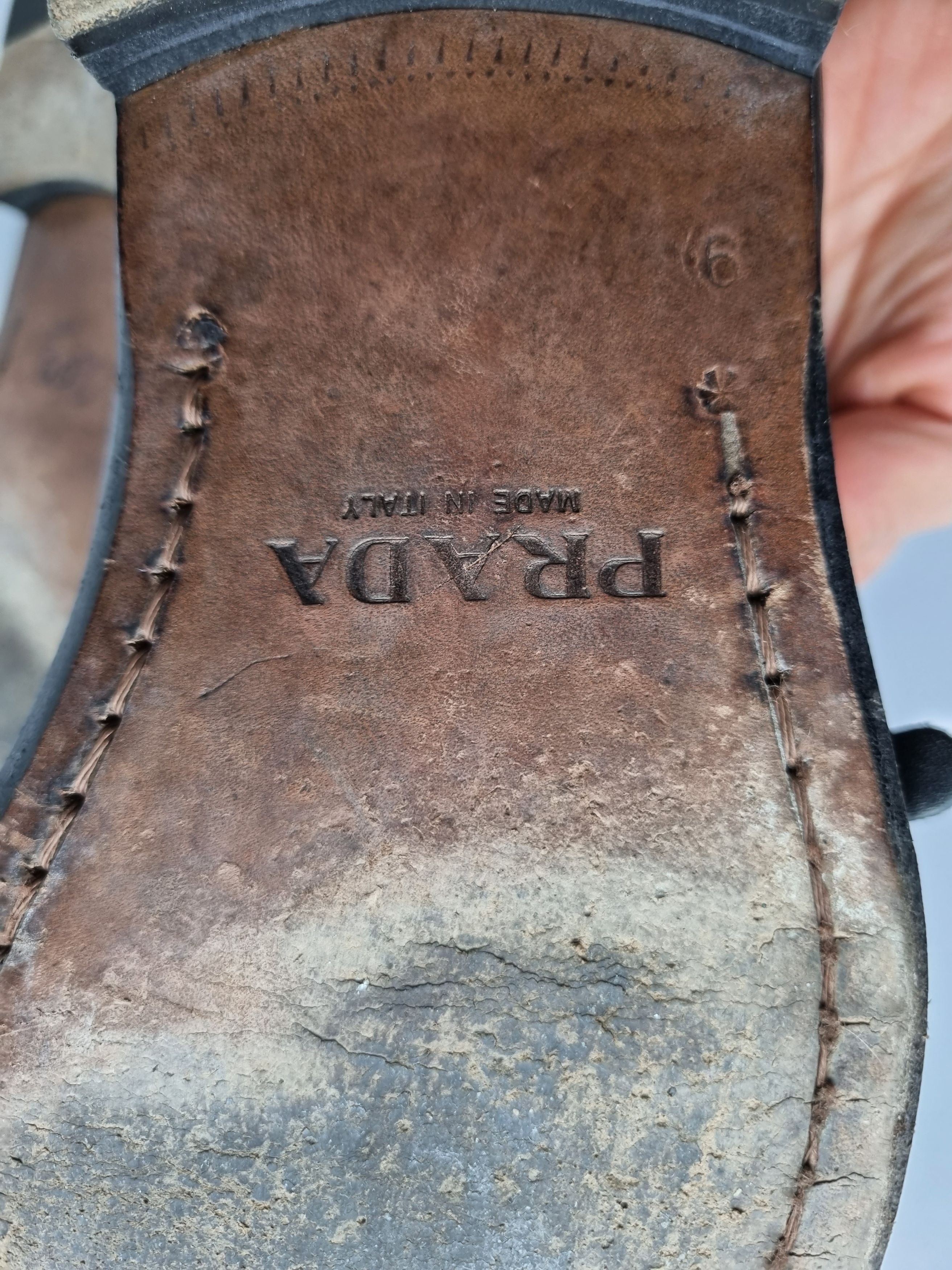 Prada × Vintage Retro Prada Leather Shoes Size US 9 / EU 42 - 16 Thumbnail