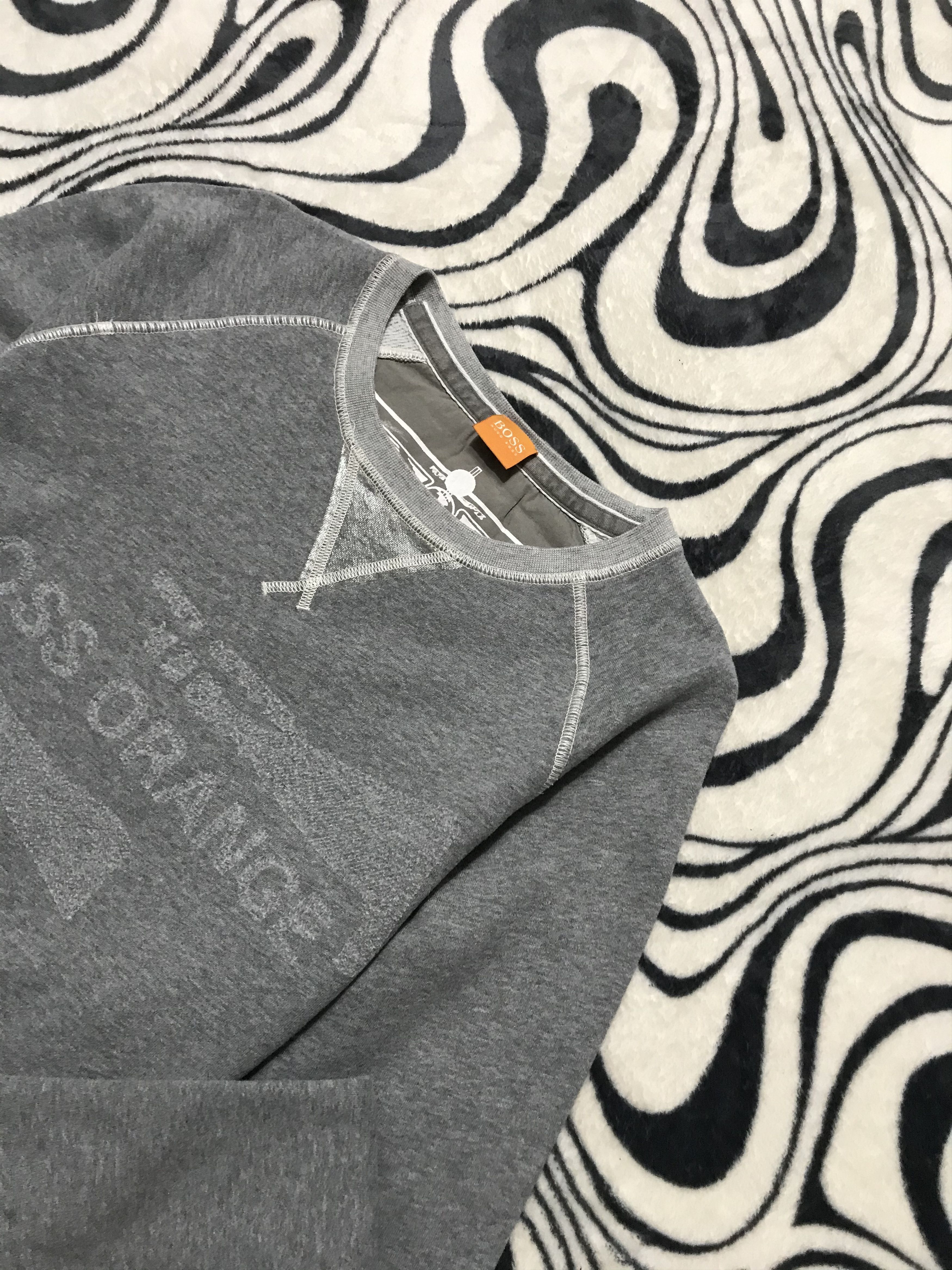 Hugo Boss × Vintage Hugo Boss Orange Mens Sweatshirt Size US L / EU 52-54 / 3 - 2 Thumbnail