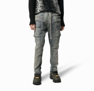 Rick Owens Drkshdw Rick Owens Creatch Hustler Denim Drawstring Cargo Pants Size US 32 / EU 48 - 10 Thumbnail