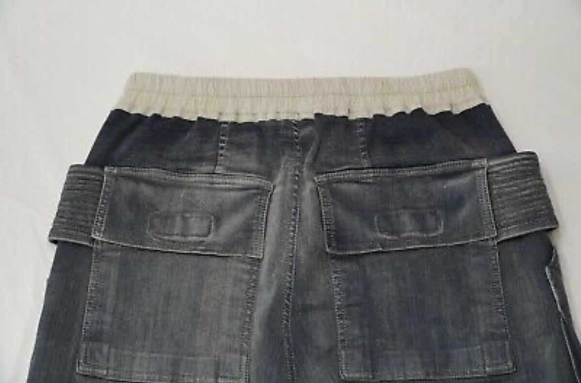 Rick Owens Drkshdw Rick Owens Creatch Hustler Denim Drawstring Cargo Pants Size US 32 / EU 48 - 6 Thumbnail