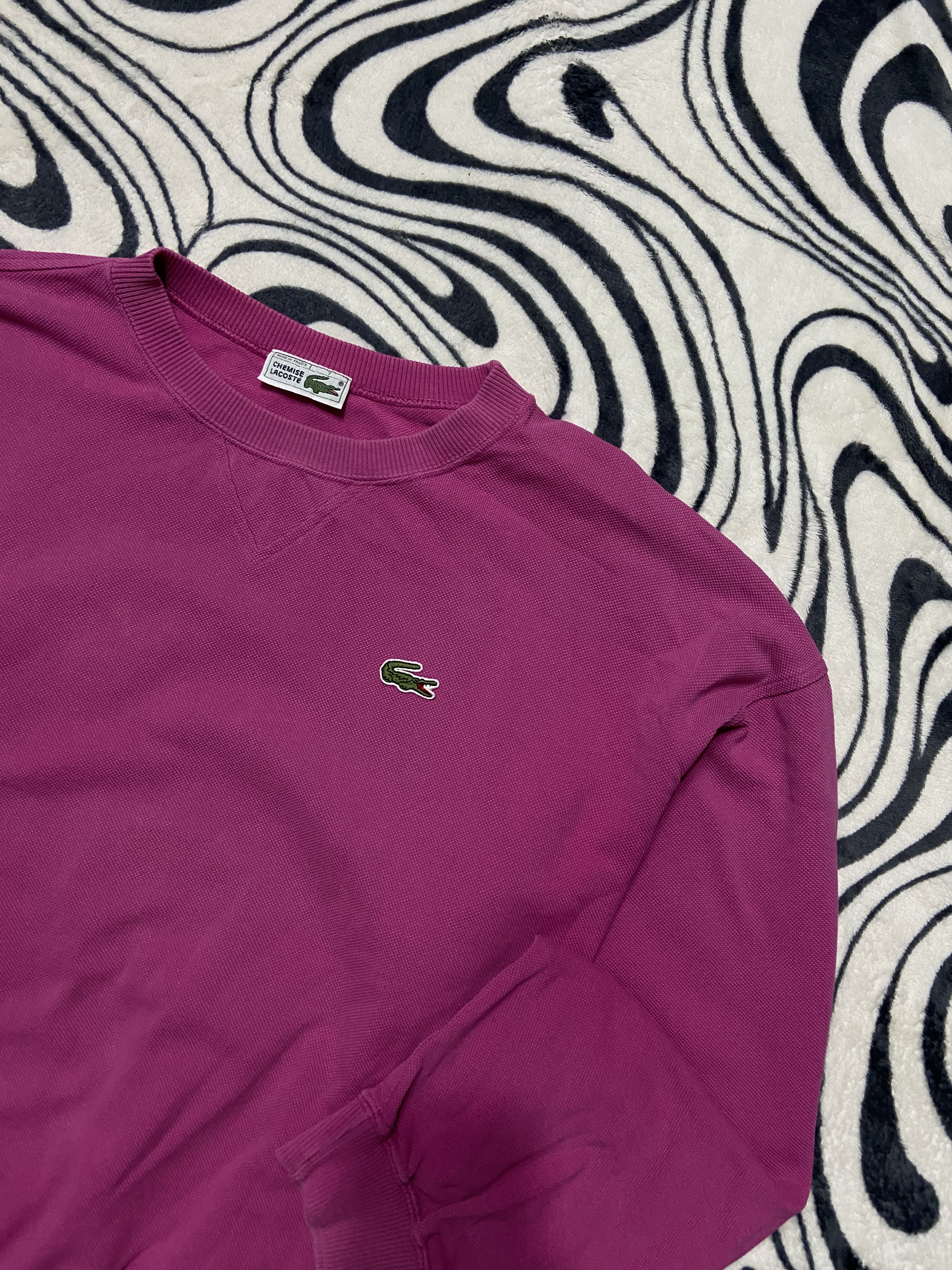 Lacoste × Vintage Lacoste Vintage Mens Sweatshirt Size US XL / EU 56 / 4 - 2 Thumbnail