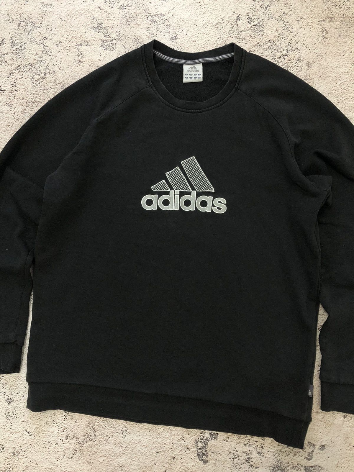 Adidas × Vintage Y2K Vintage Adidas Sweatshirt Embroidered Logo Size US L / EU 52-54 / 3 - 5 Thumbnail