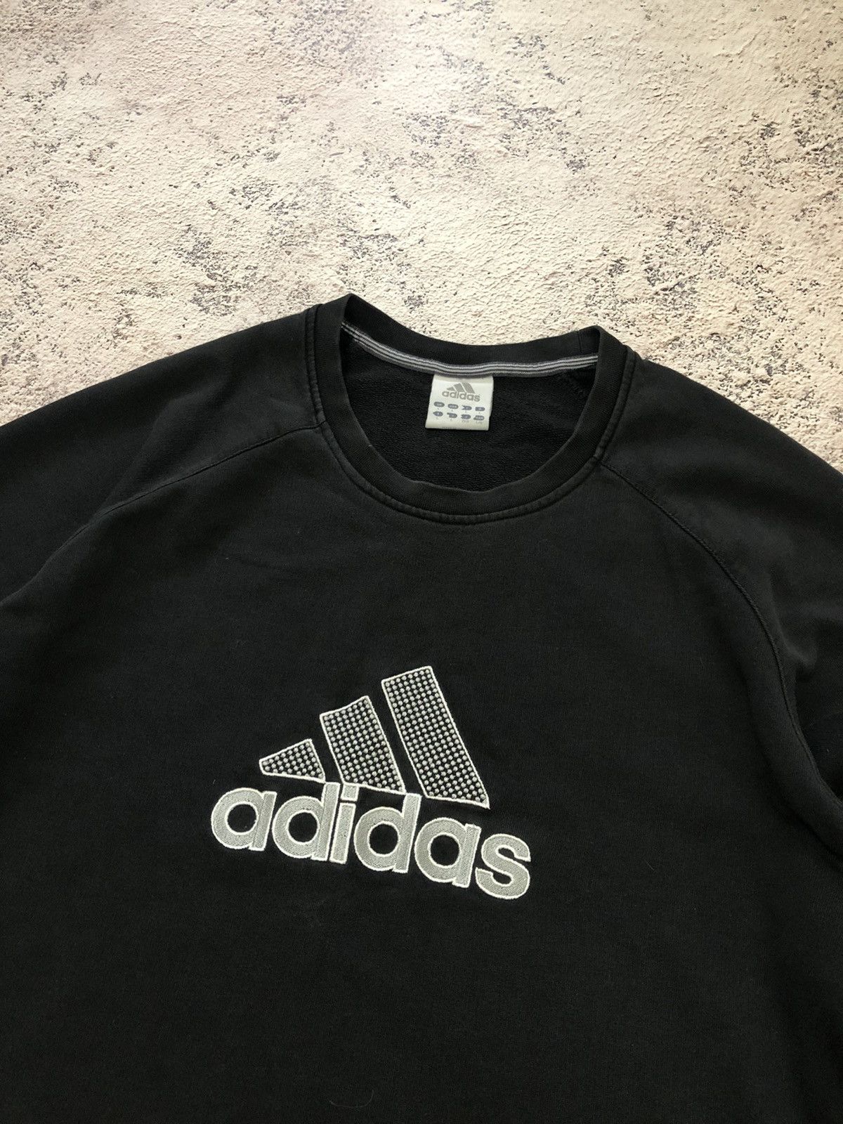 Adidas × Vintage Y2K Vintage Adidas Sweatshirt Embroidered Logo Size US L / EU 52-54 / 3 - 2 Thumbnail