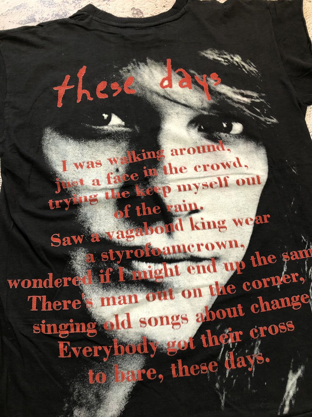 Band Tees × Bon Jovi × Vintage VINTAGE 1995 BON JOVI 'THESE DAYS' TEE SHIRT Size US M / EU 48-50 / 2 - 9 Thumbnail