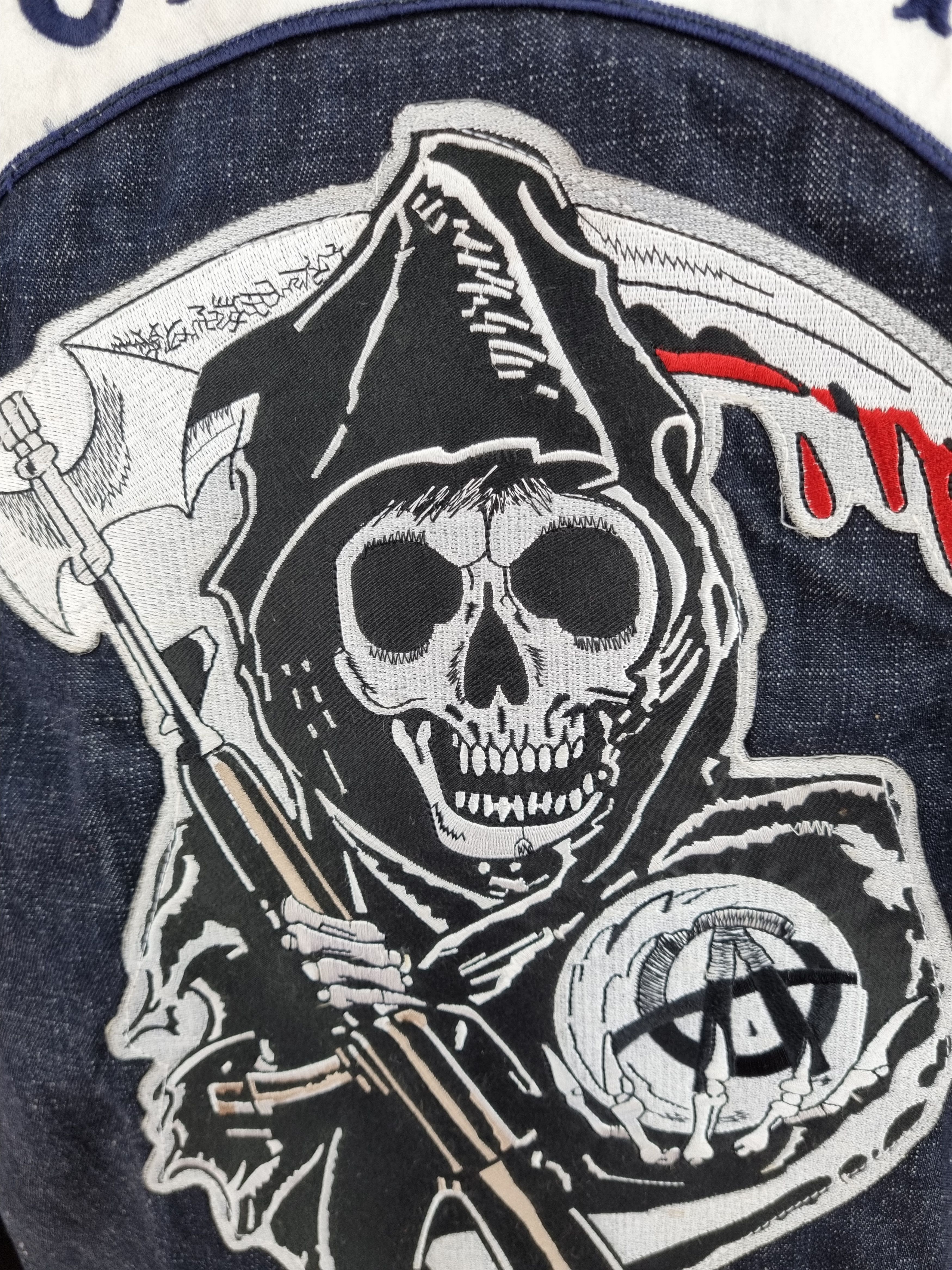 Other Rare Sons of Anarchy Denim Biker Hooded Jacket Size US XL / EU 56 / 4 - 9 Thumbnail