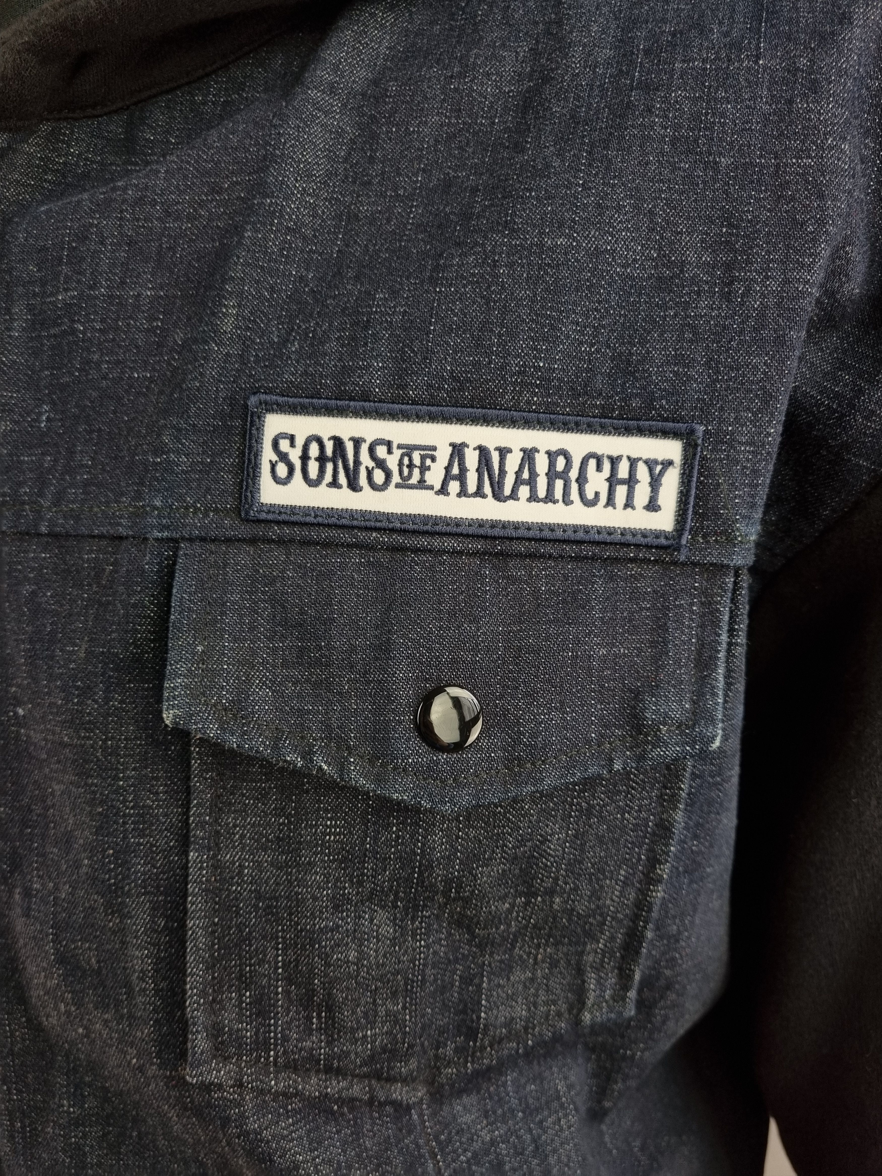 Other Rare Sons of Anarchy Denim Biker Hooded Jacket Size US XL / EU 56 / 4 - 7 Thumbnail