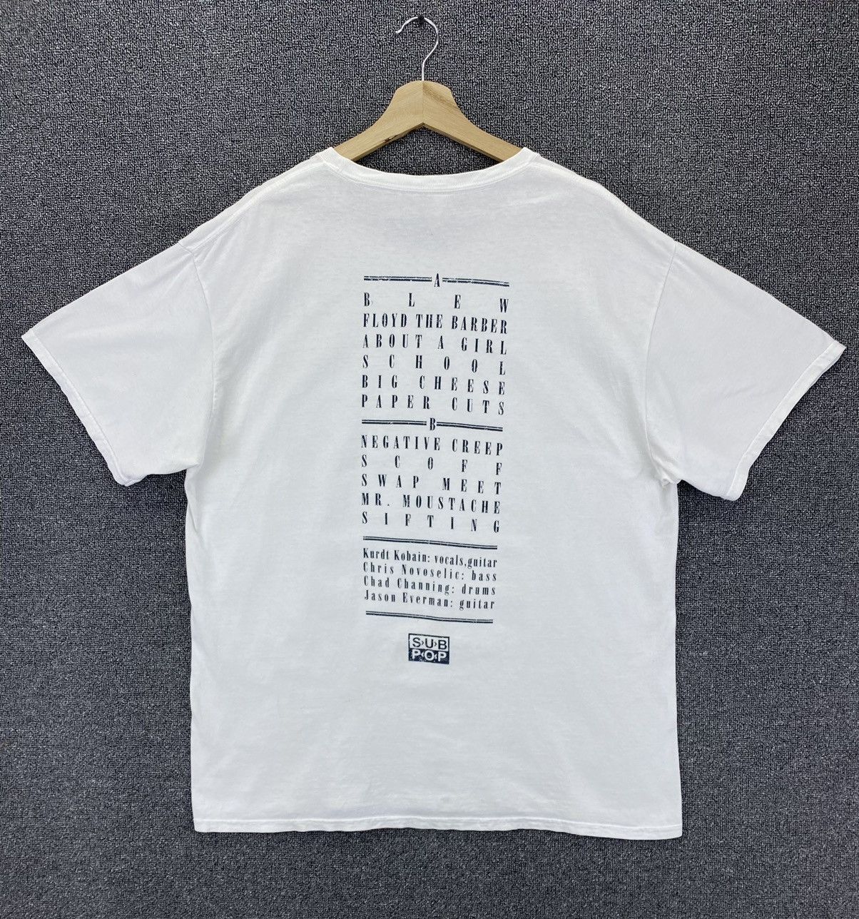 Band Tees Vintage Nirvana Y2K Bleach Sub Pop Rock Band Tees T Shirts Size US XL / EU 56 / 4 - 9 Thumbnail