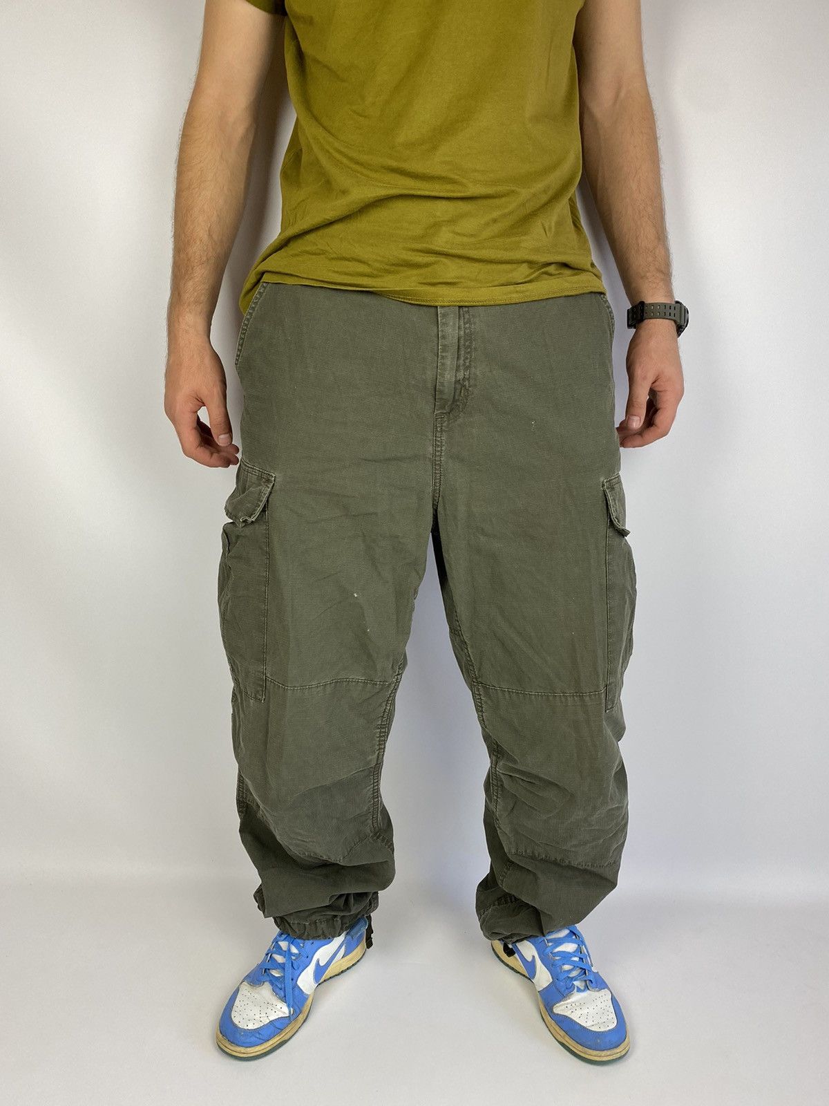 Carhartt Vintage Carhartt WIP Cargo Pants Travis Scott Style 33x32 Size US 33 - 4 Thumbnail