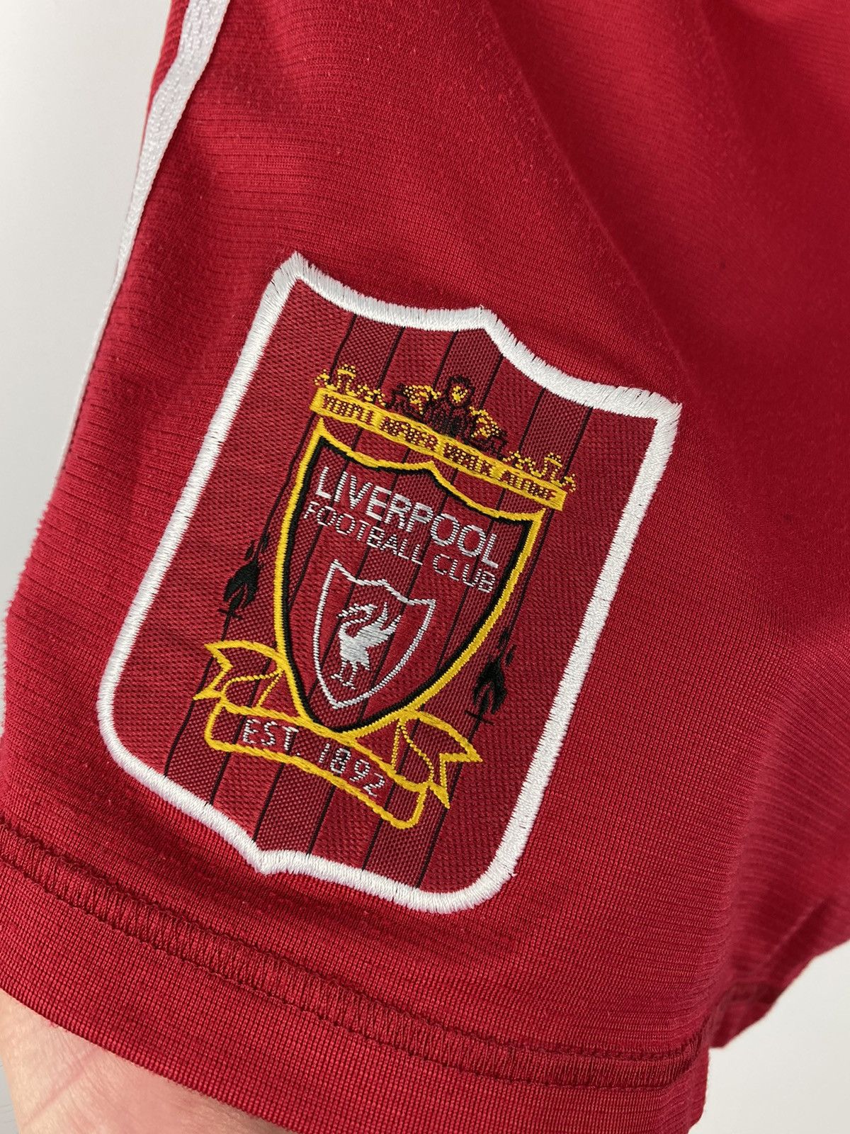 Adidas Vintage Liverpool 1995 1996 Shorts Soccer PSG Milan Roma Size US 32 / EU 48 - 2 Thumbnail
