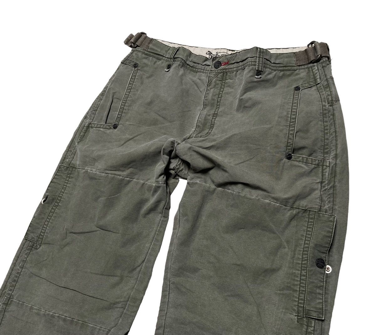 Levi's × Levi's Vintage Clothing Vintage Baggy Levis Washed Distressed Cargo Pants Wide Leg Size US 34 / EU 50 - 5 Thumbnail