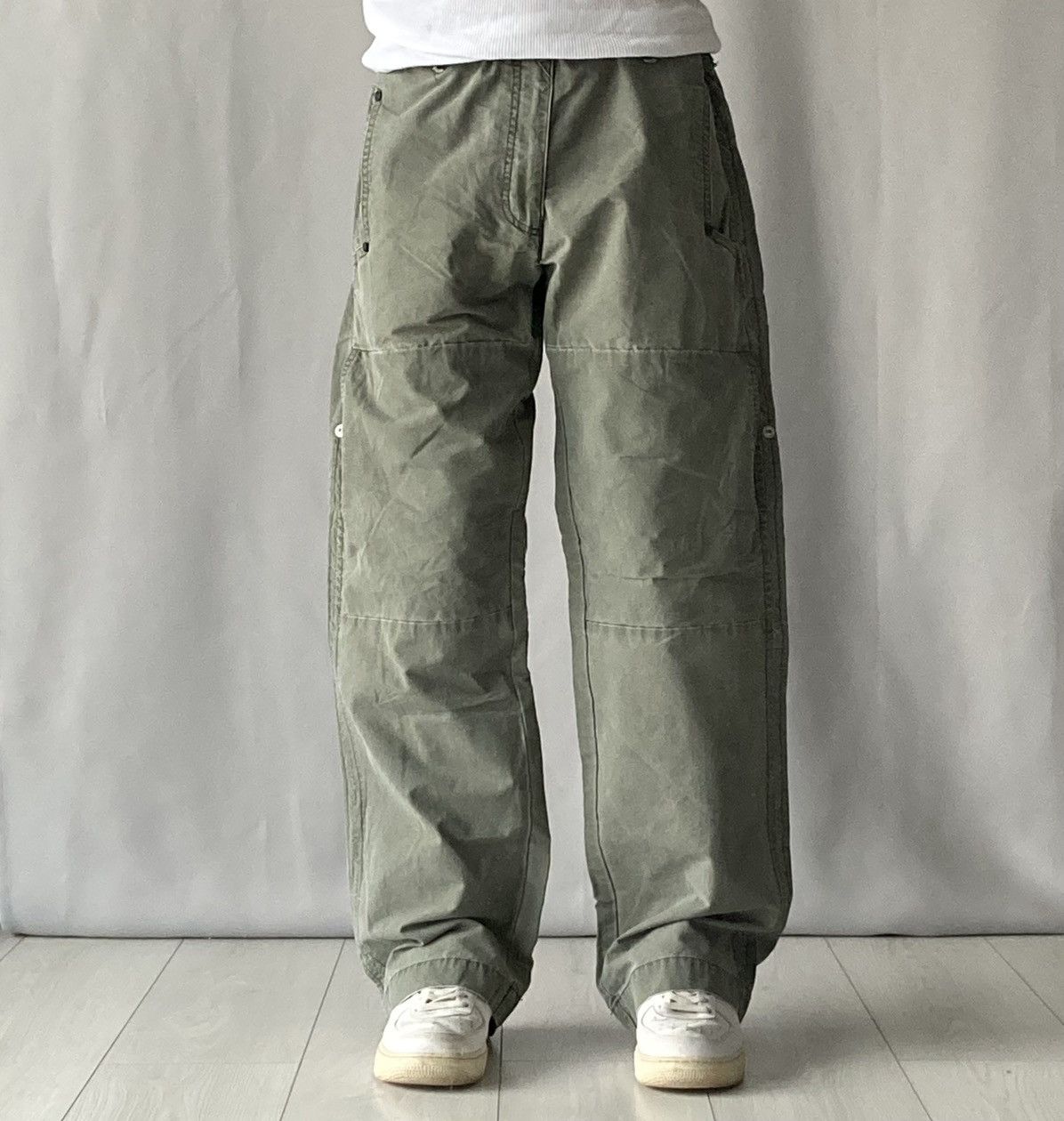 Levi's × Levi's Vintage Clothing Vintage Baggy Levis Washed Distressed Cargo Pants Wide Leg Size US 34 / EU 50 - 1 Thumbnail