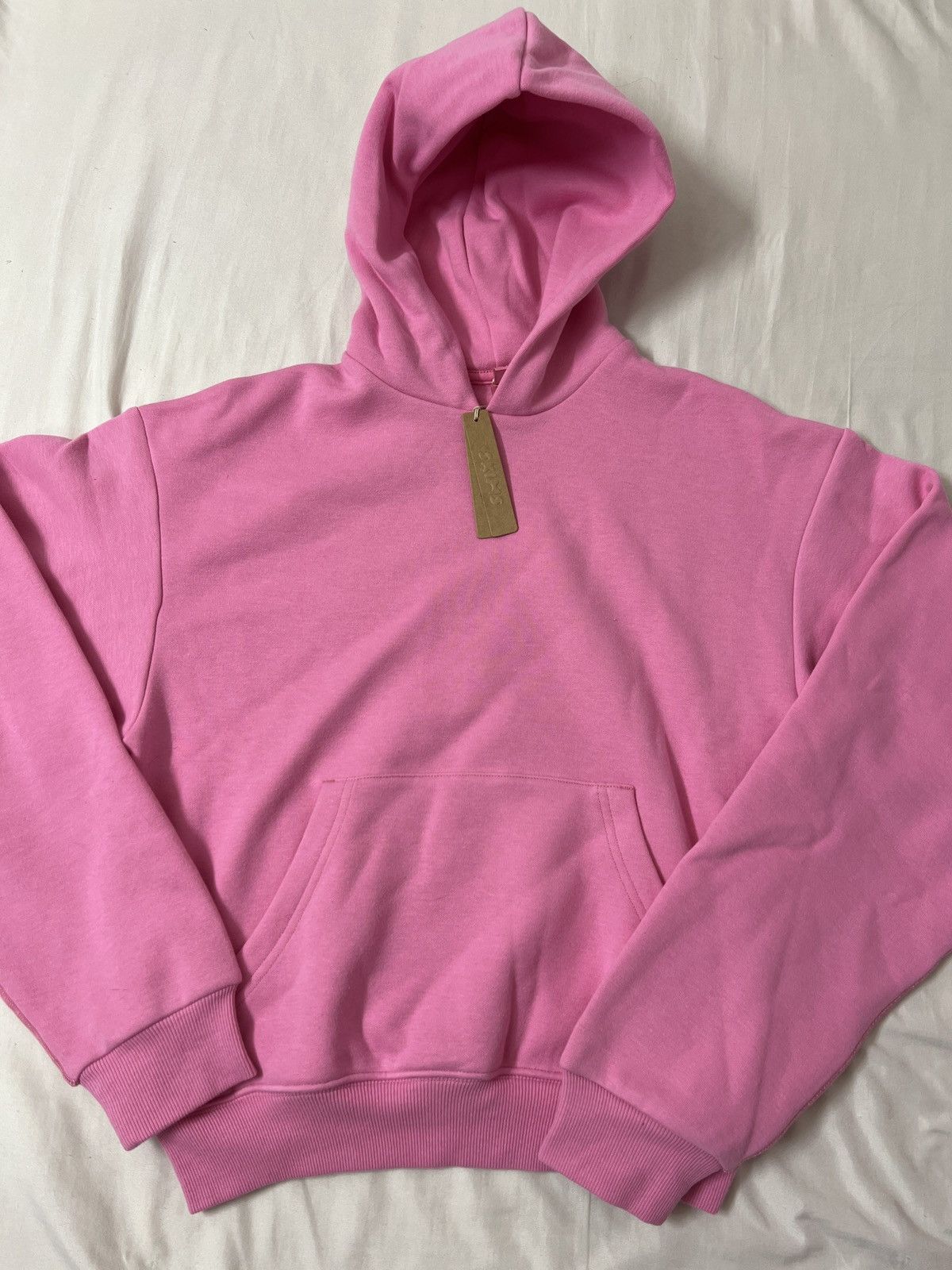 NWT Skims Bubble Gum Pink Cotton Fleece Pullover Hoodie Size Medium selling