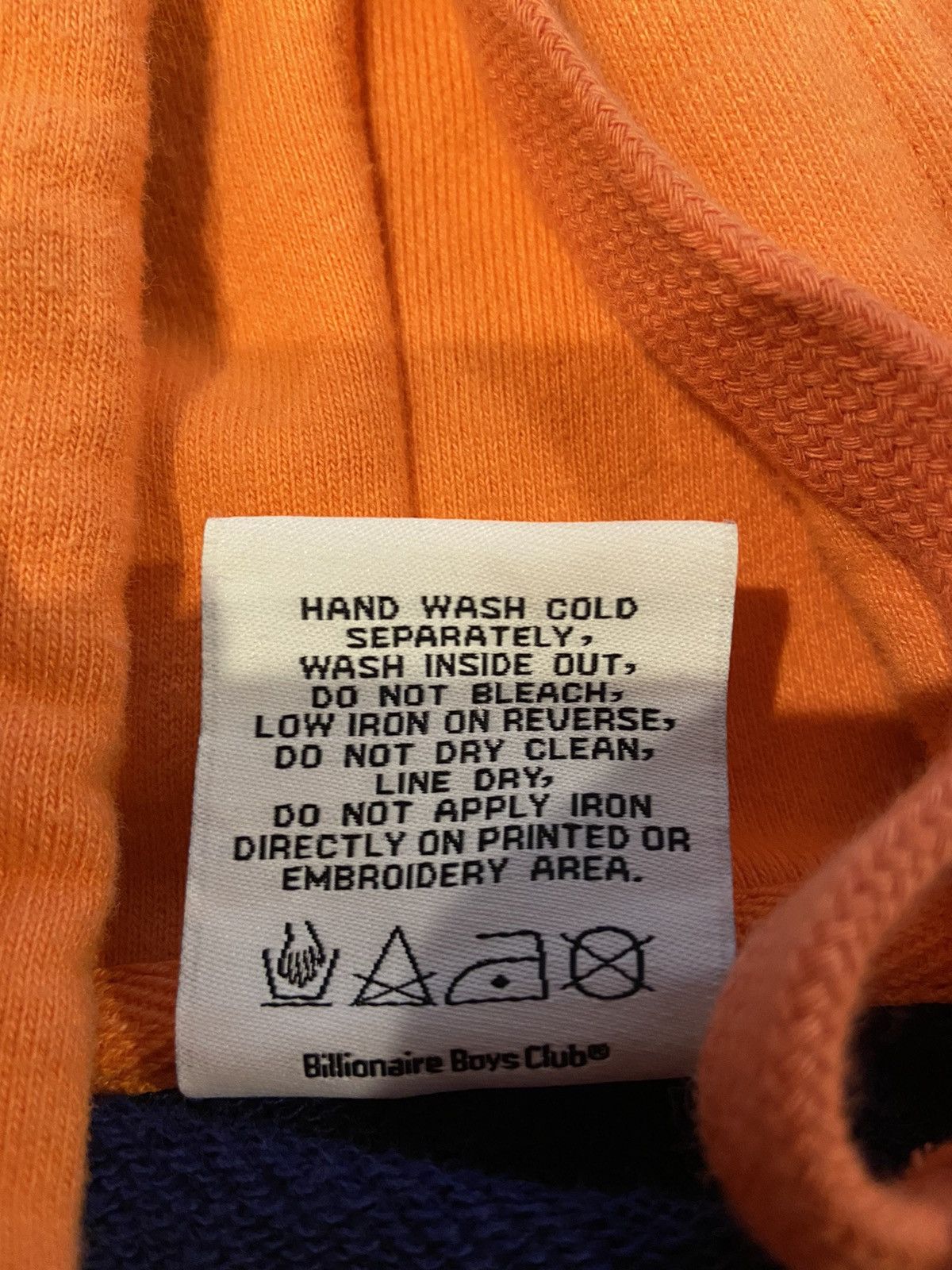 Billionaire Boys Club BBC Vintage embroidered navy orange hoodie Size US M / EU 48-50 / 2 - 8 Thumbnail