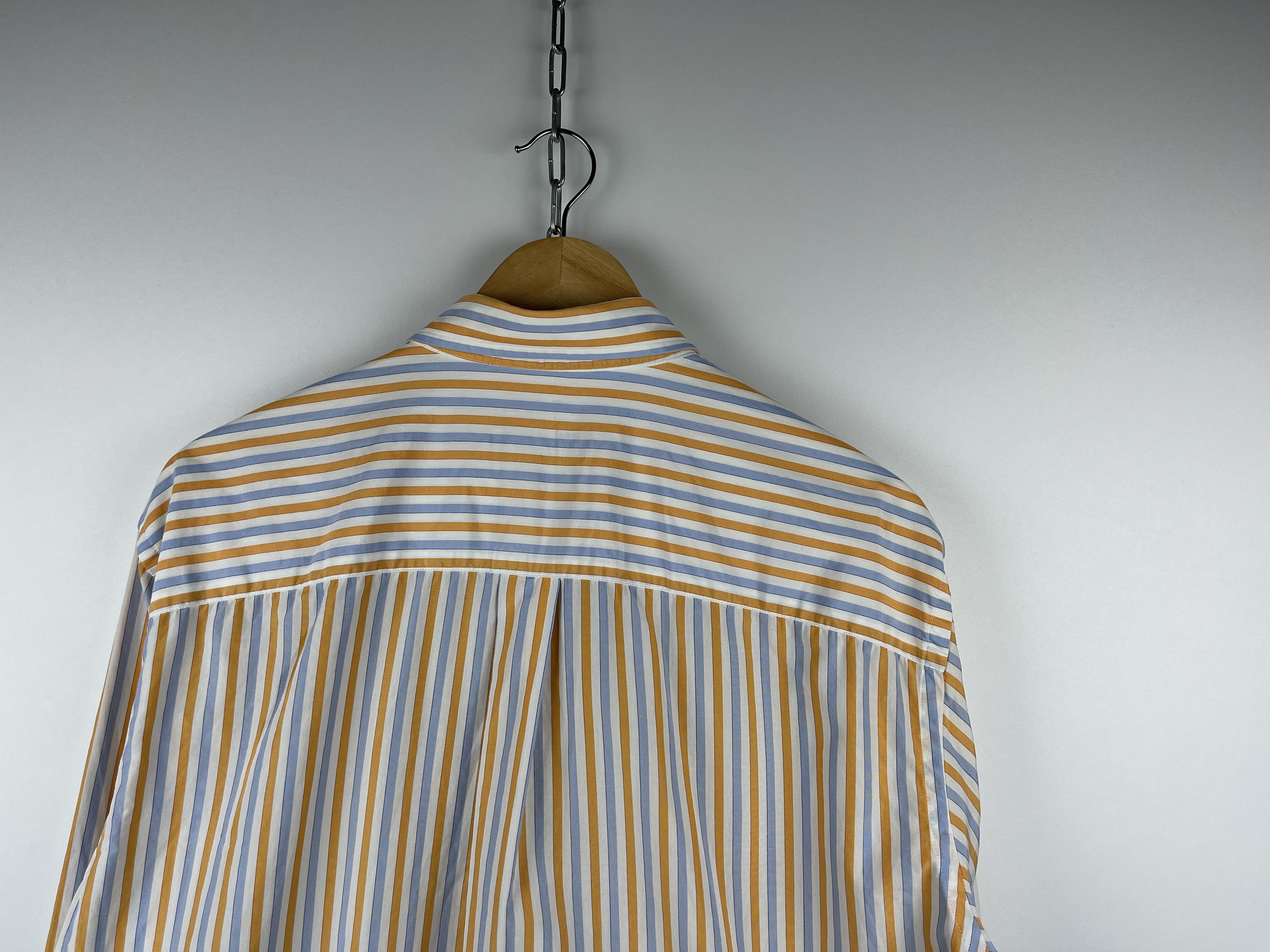 Burberry × Vintage Burberry London Striped Shirt Button Up Size US L / EU 52-54 / 3 - 11 Thumbnail
