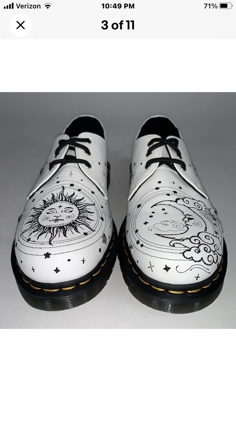 Dr. Martens Dr. Martens 1461 Cosmic Embroidered Leather  display picture 1