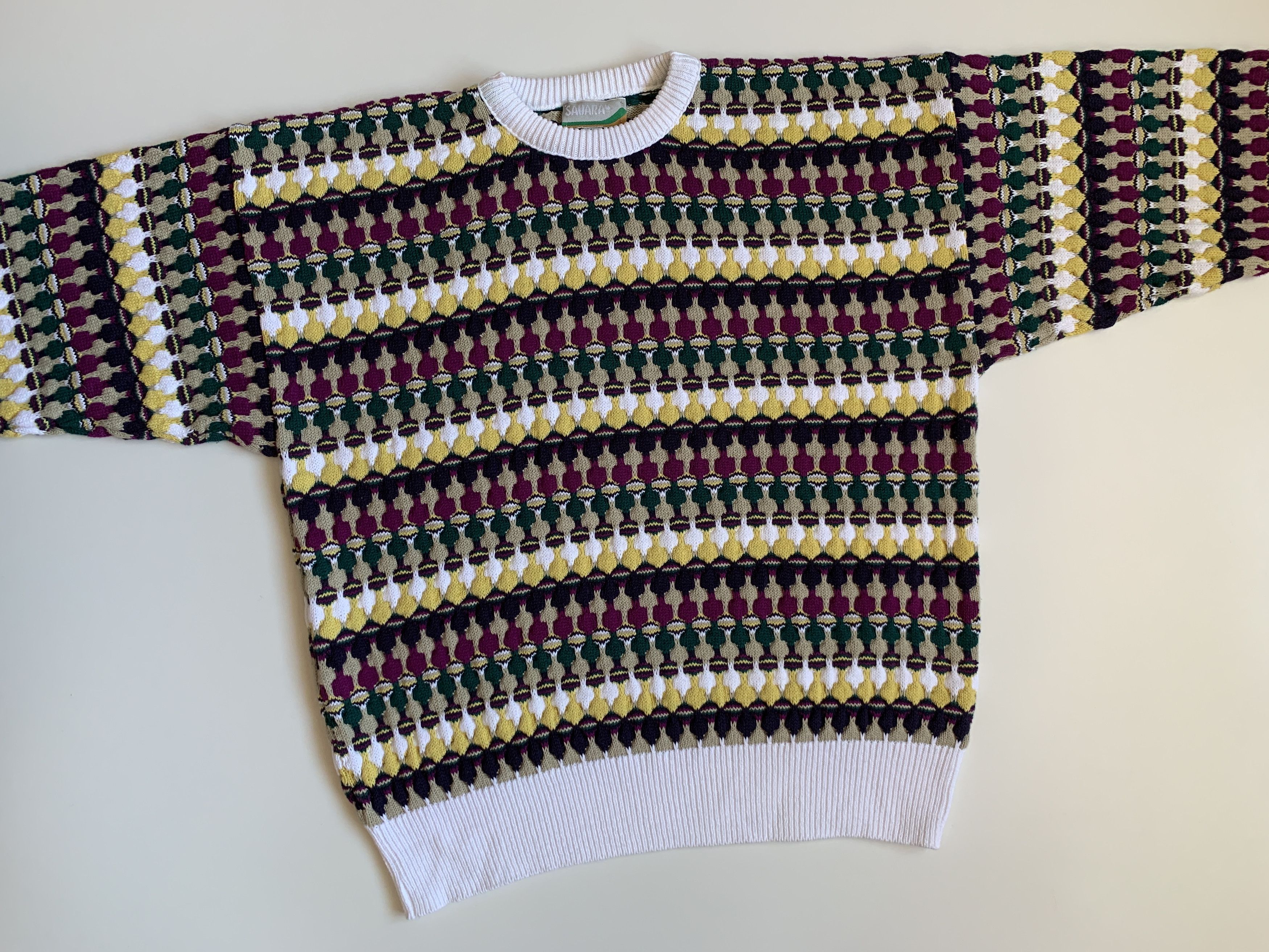 Sahara Club 90's Sahara Vintage Men's Sweater Cotton Size US XXL / EU 58 / 5 - 1 Thumbnail