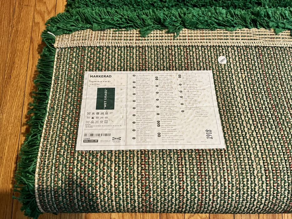 Ikea Virgil Abloh X Ikea Markerad Wet Grass Rug 195x132cm Grailed